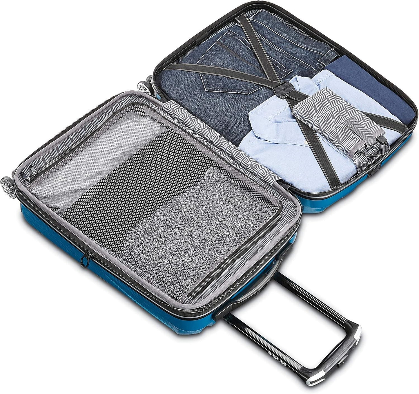 Samsonite Centric 2 Hardside Expandable Luggage with Spinners, Caribbean Blue