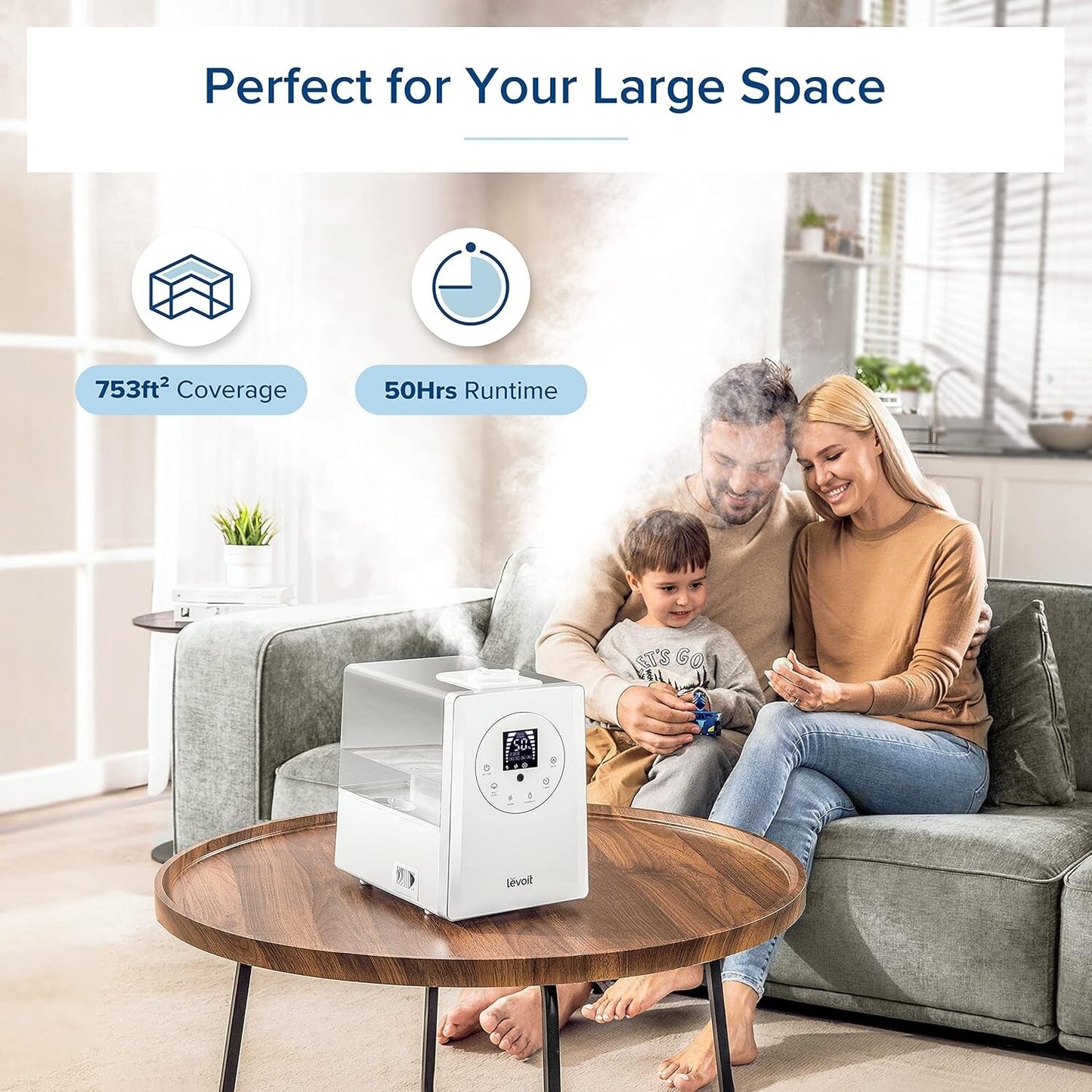 LEVOIT Humidifiers for Bedroom Large Room Home, 6L Warm (NO CONTROL) (TESTED)