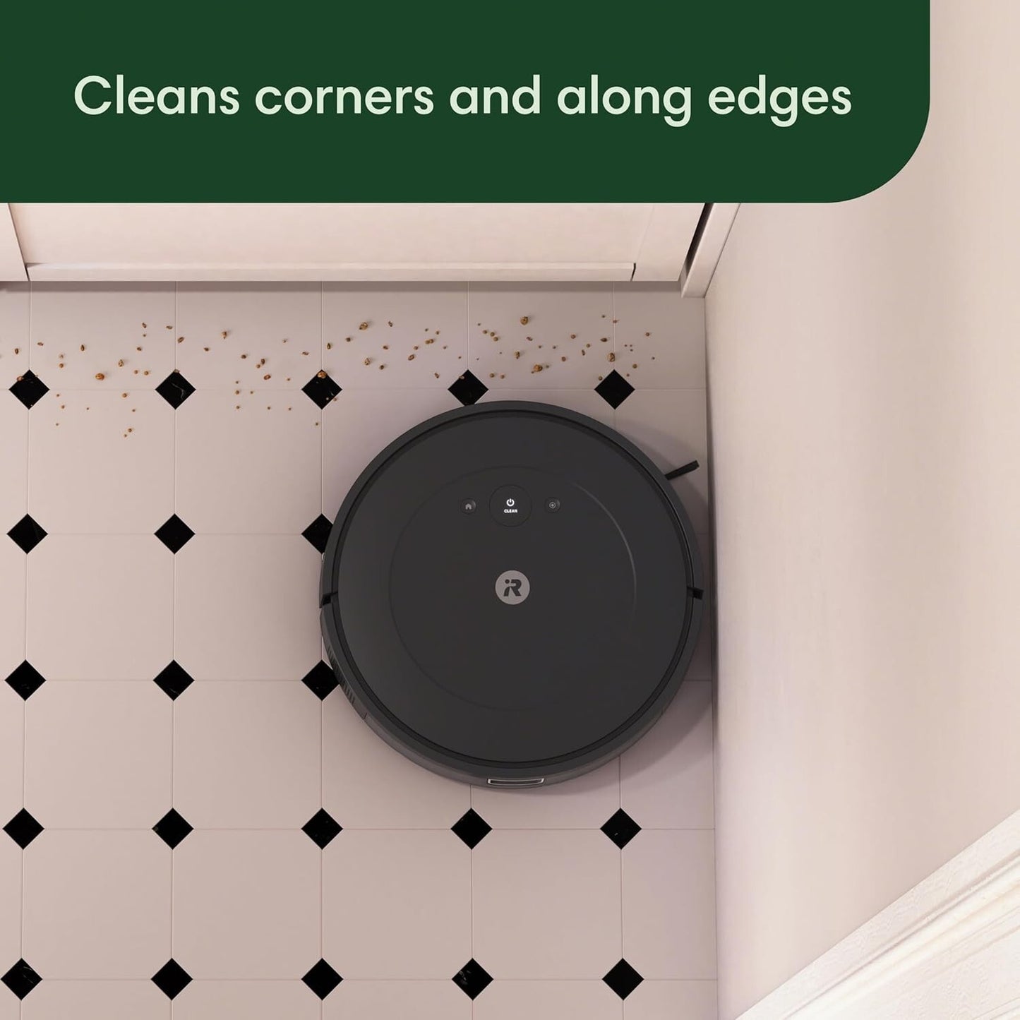 iRobot Roomba Combo Robot Vacuum (NO MOP)(Y0110) - CLEAN! Black (TESTED)