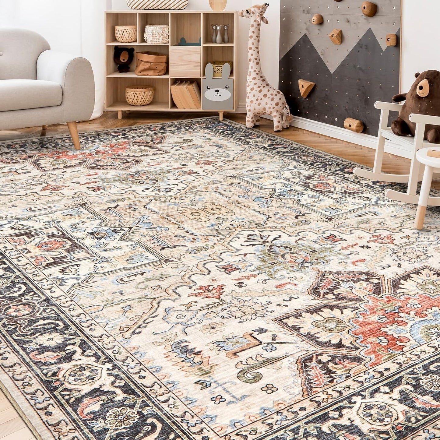 8x10 Area Rugs for Living Room Bedroom Nursery, Large Carpet Ultra Thin Soft