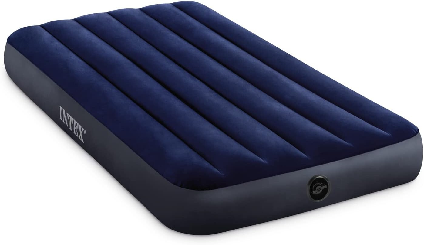 INTEX 64757E Dura-Beam Standard Downy Air Mattress - Fiber-Tech - Twin Size - 10