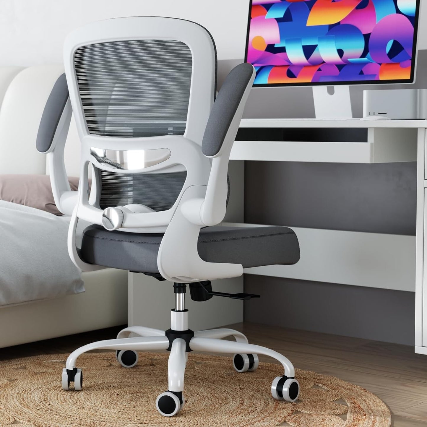 Office Chair Ergonomic Desk Chair with Adjustable Lumbar Support, Mesh Computer