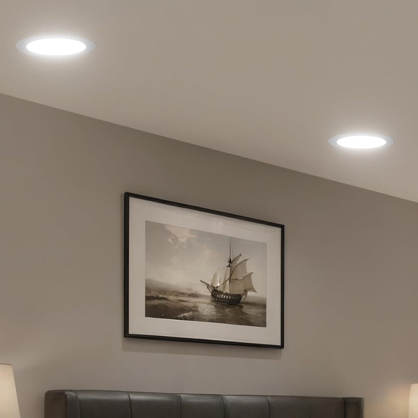Amico 6 Pack 6 Inch 5CCT Ultra-Thin LED Recessed Ceiling Light with Junction Box