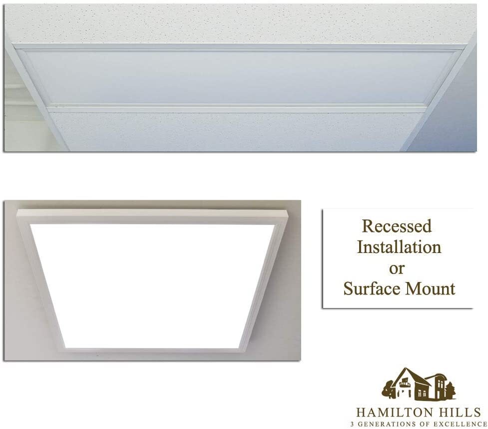 Hamilton Hills 24" x 48" G2 LED Panel Recessed in Ceiling Tile Light or Ceiling