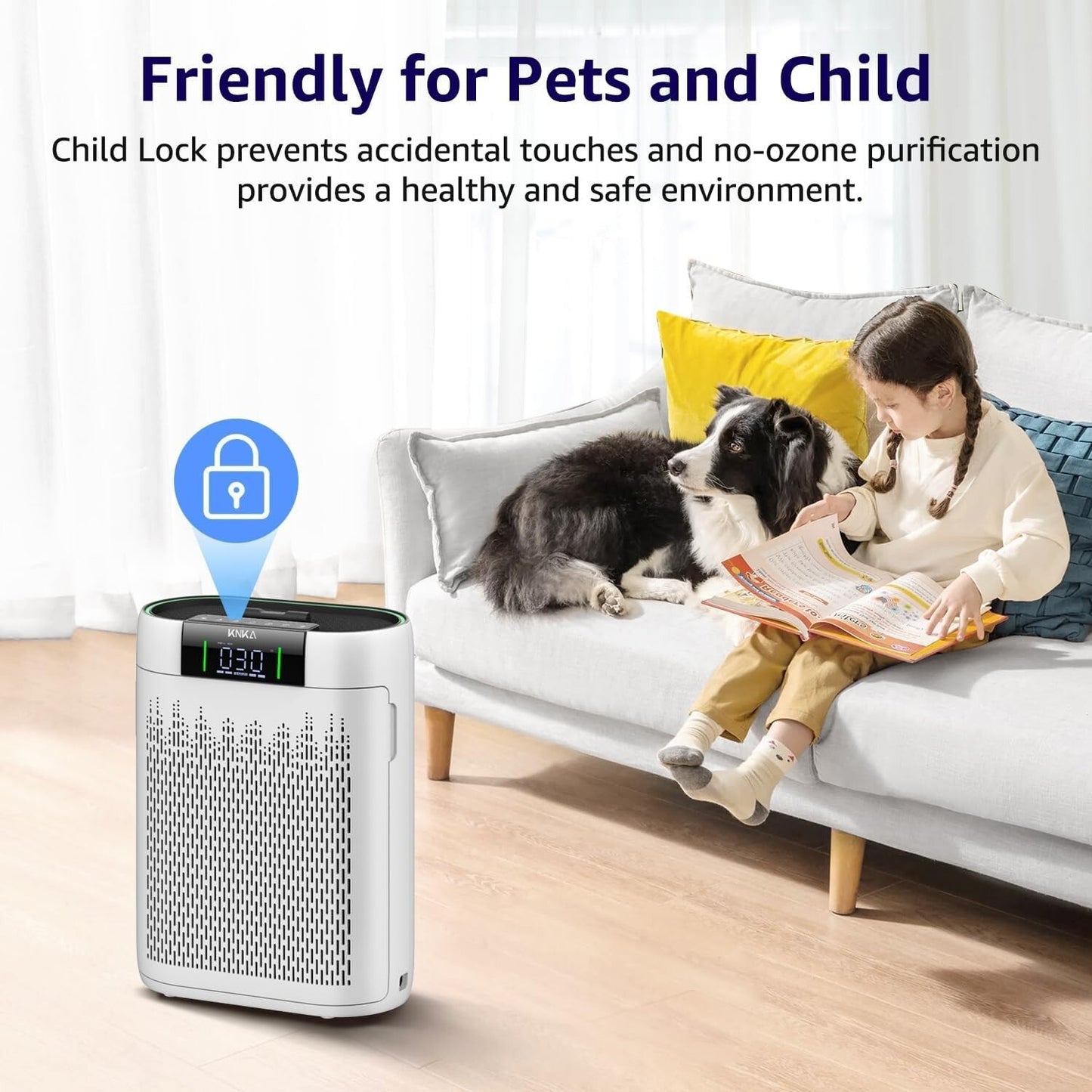 Air Purifiers for Home, Large Room, Bedroom up to 1740 sq ft, Hepa Air Purifier
