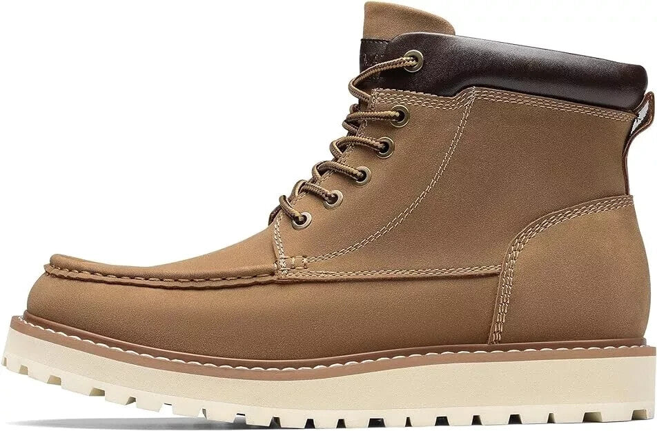 Bruno Marc Men's Moc Toe Boot Fashion Comfort Casual Wedge Boots Size 11