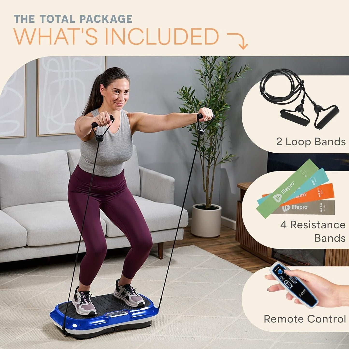 Lifepro Waver Vibration Plate Exercise Machine – High-Intensity Vibration