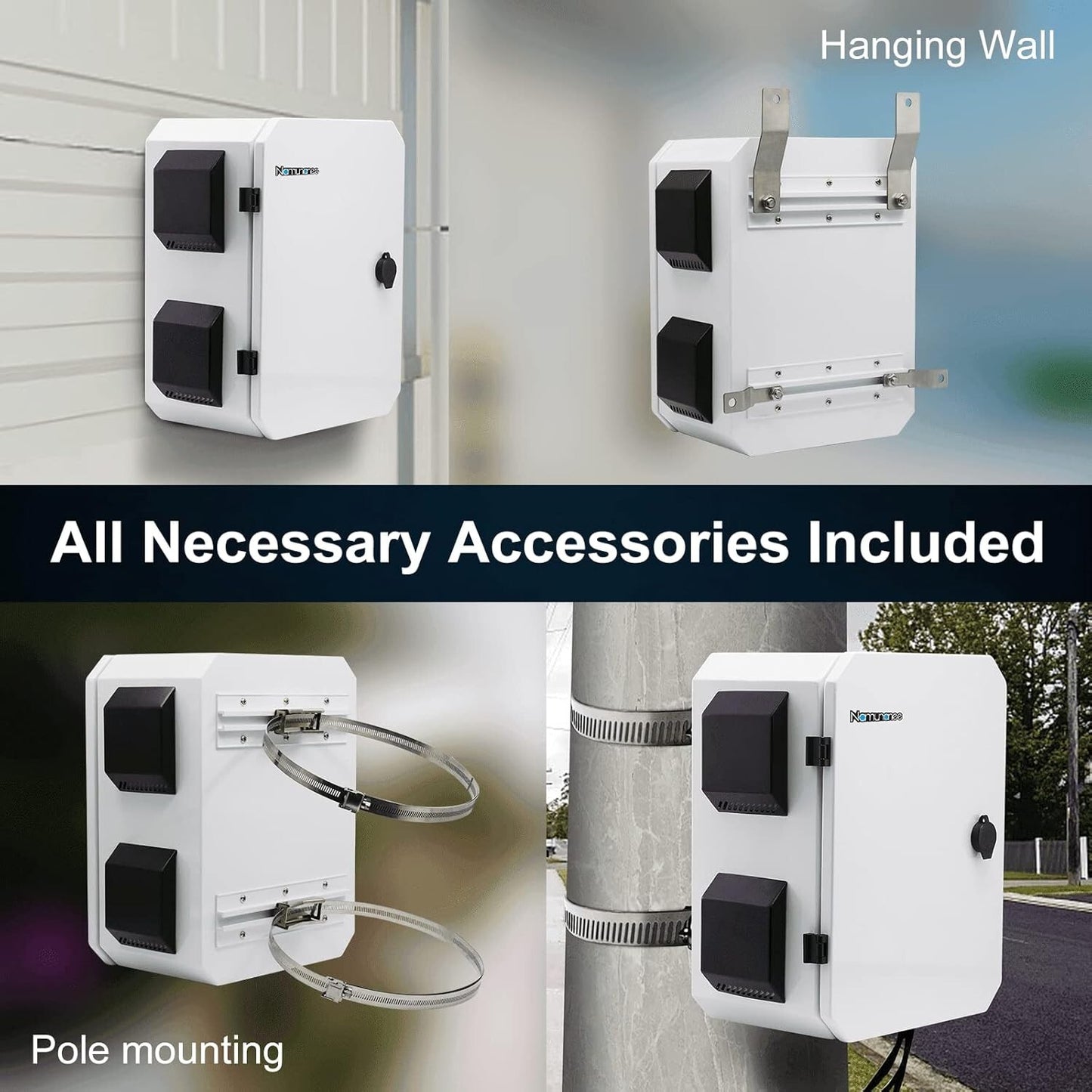 Outdoor Electrical Box, Cold-Rolled Steel Plate, Aluminum Alloy Back Beam