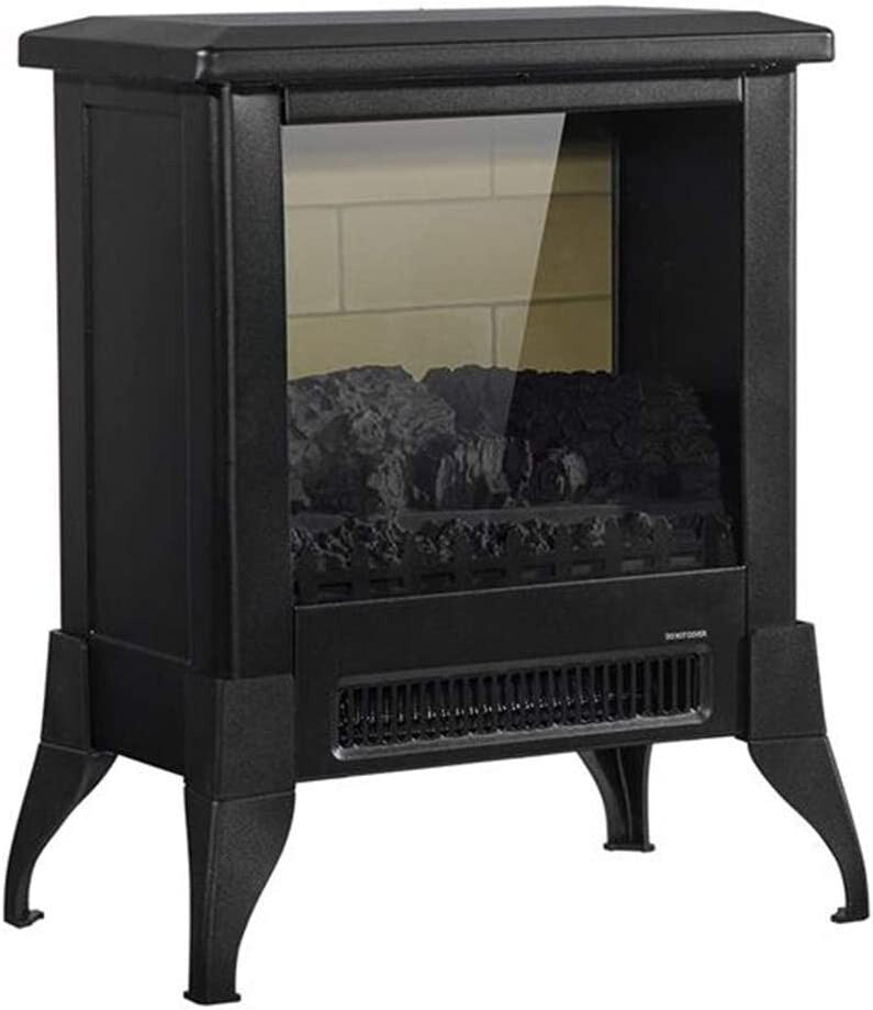 14” Freestanding Electric Fireplace Heater Stove Real