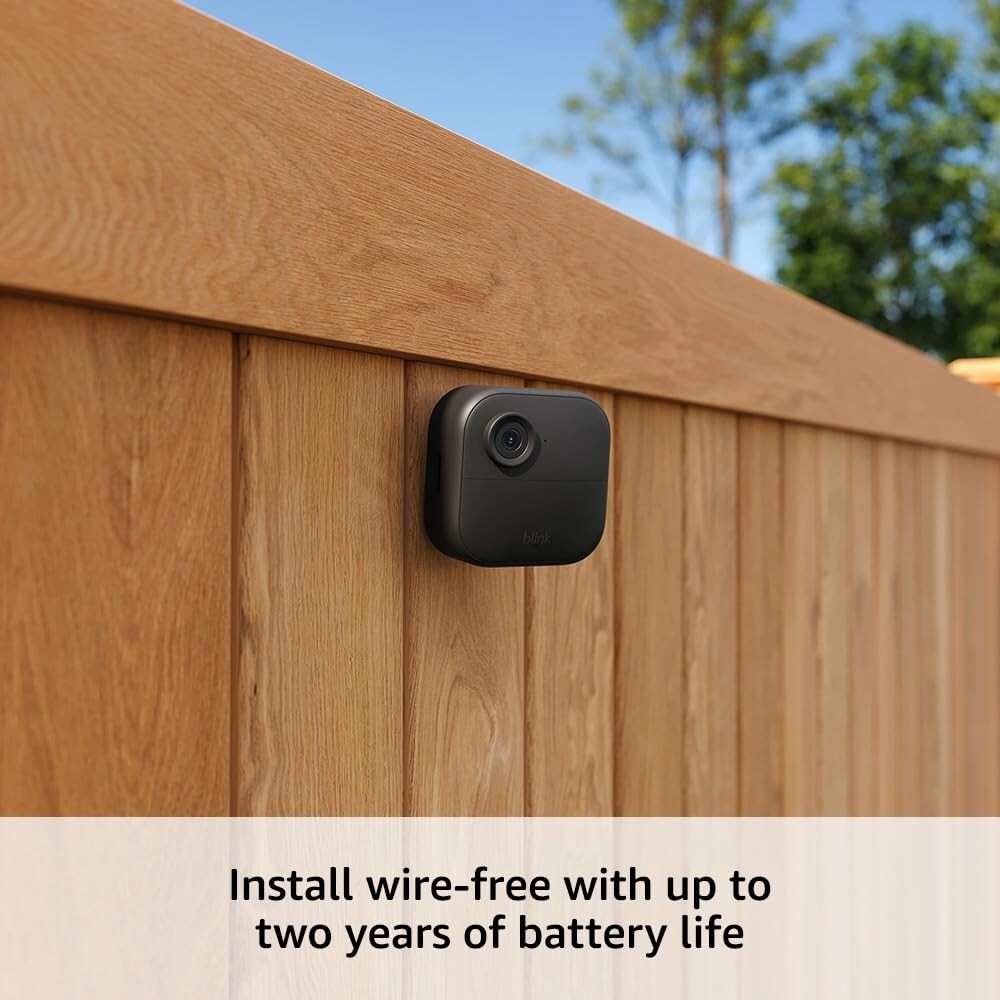 Blink Outdoor 4 (Add-on), Wire-free HD smart security camera, two-year bat