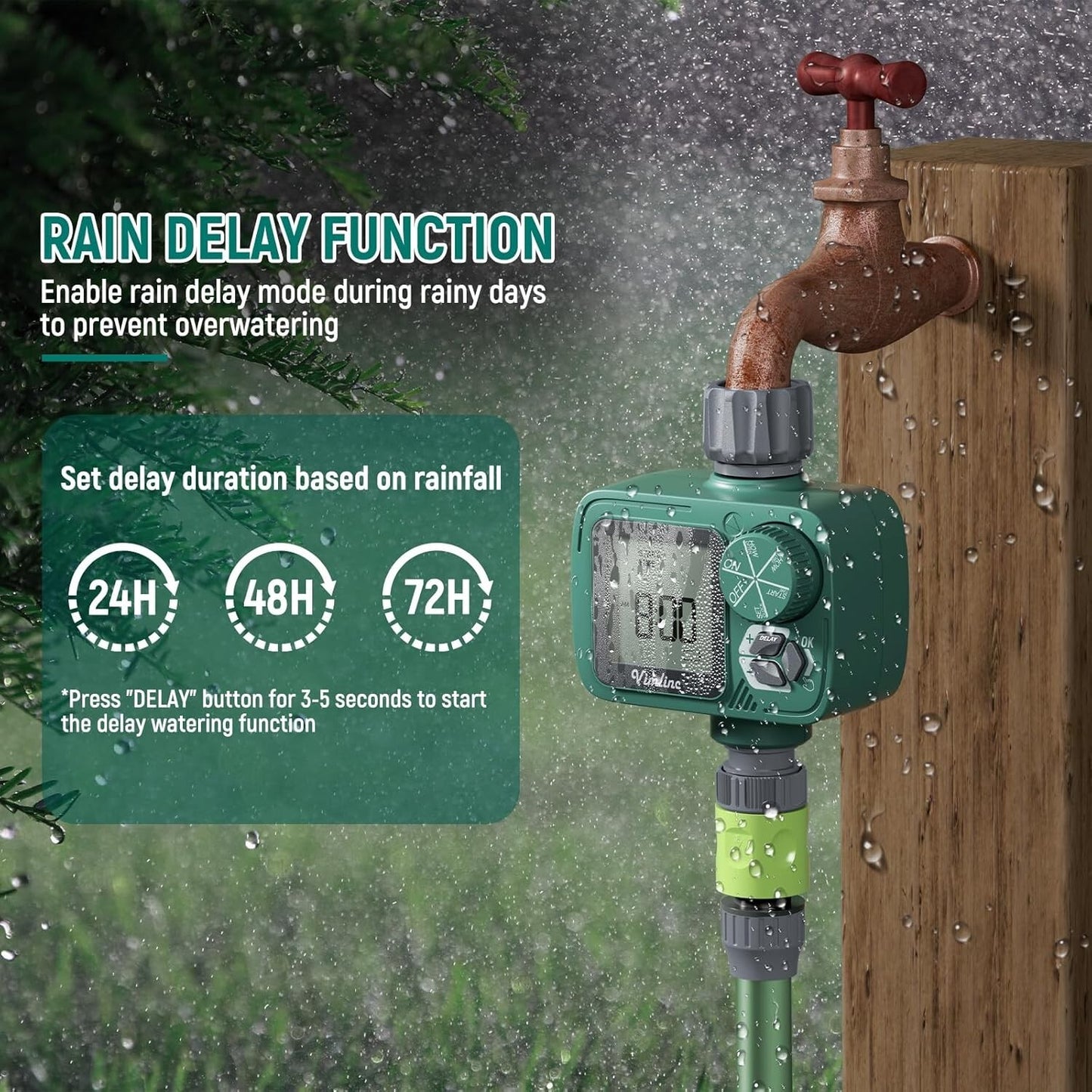 Sprinkler Timer, Vimlinc Programmable Water Timer for Garden Hose