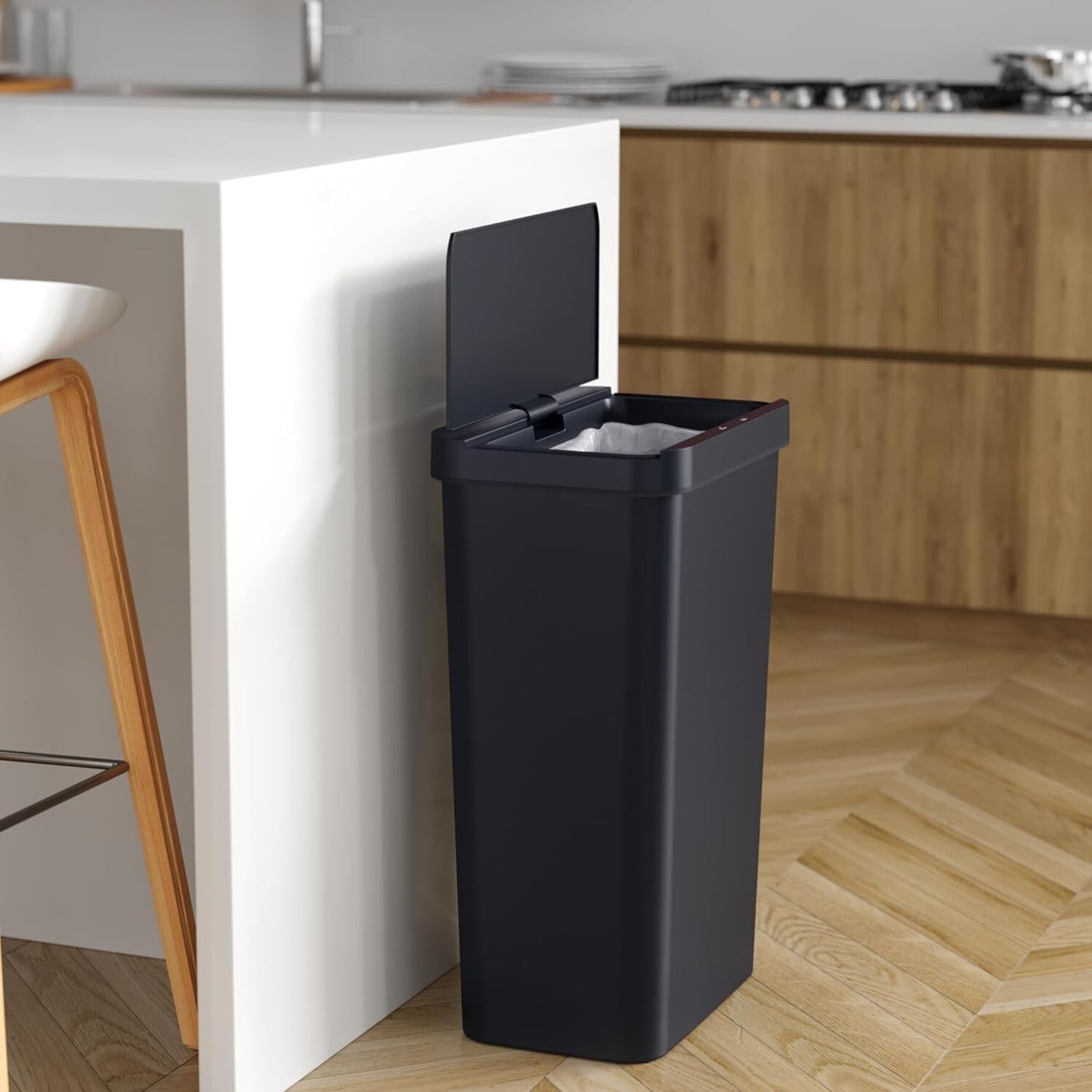 iTouchless Prime 13.2 Gallon Sensor Trash Can, Durable Dent-Proof Construction