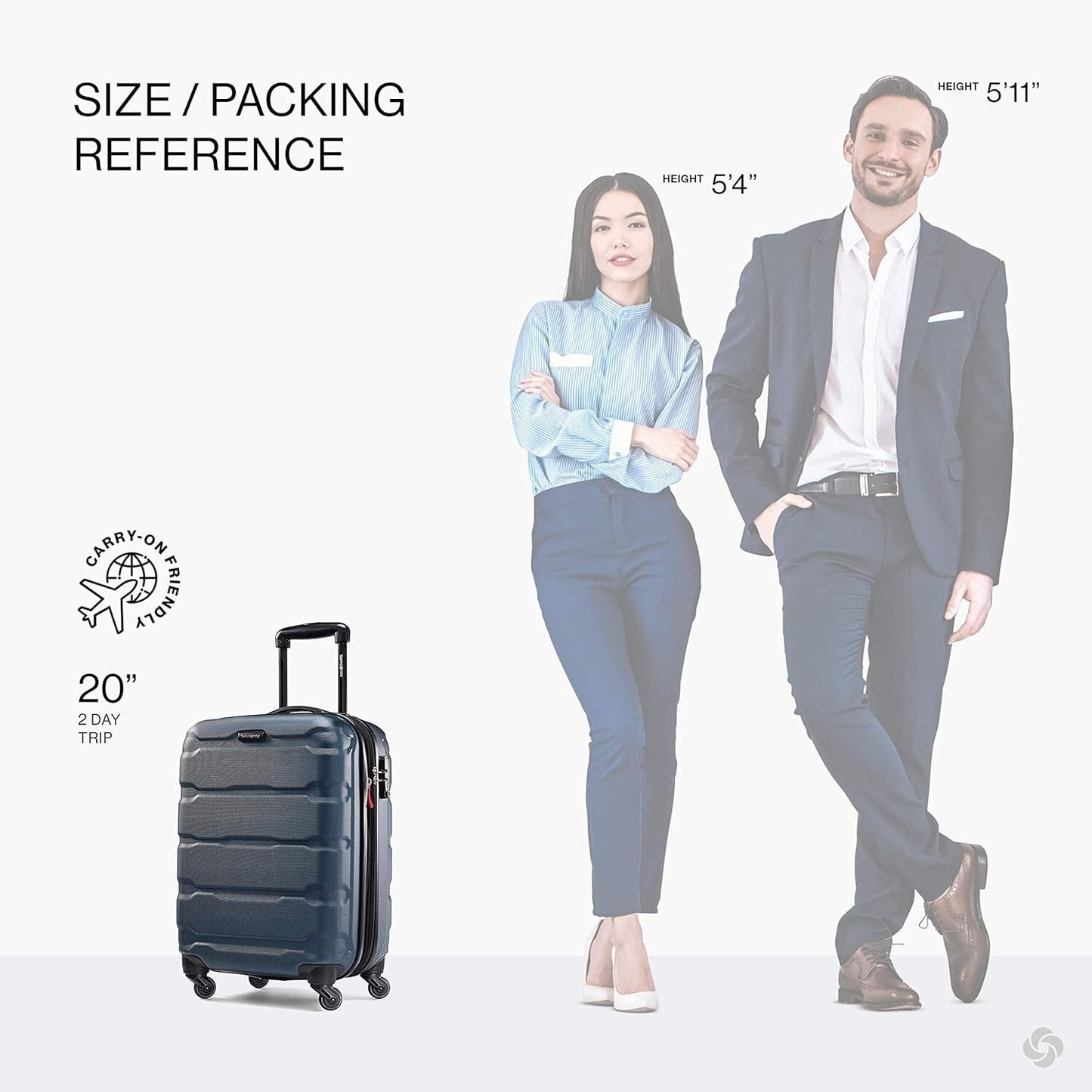 Samsonite Omni PC Hardside Expandable Suitcase, Teal