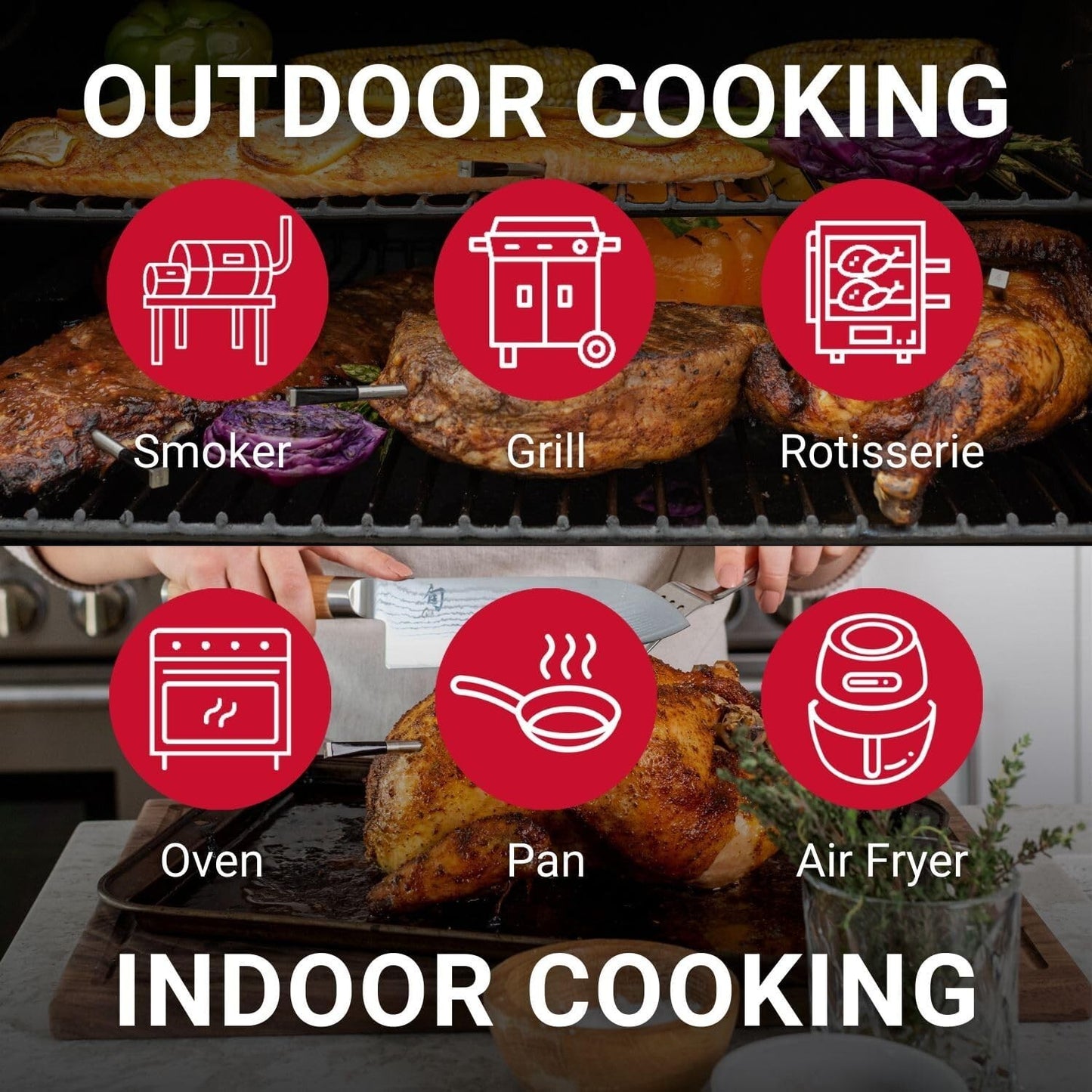 Plus: Long Range Wireless Smart Meat Thermometer with Bluetooth Booster | for BB