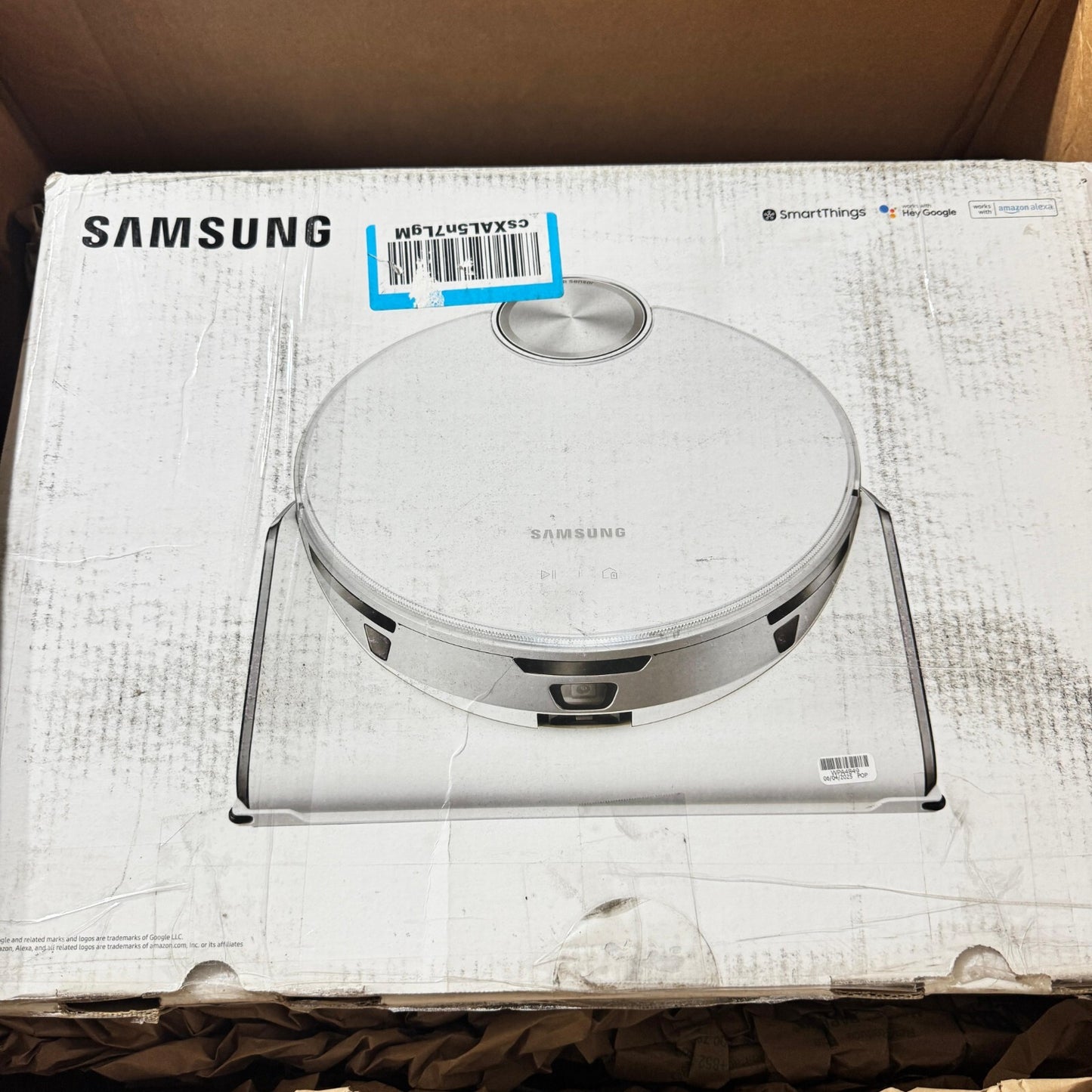 SAMSUNG Jet Bot AI+ Robot Vacuum Cleaner w/ Object Recognition, White (TESTED)