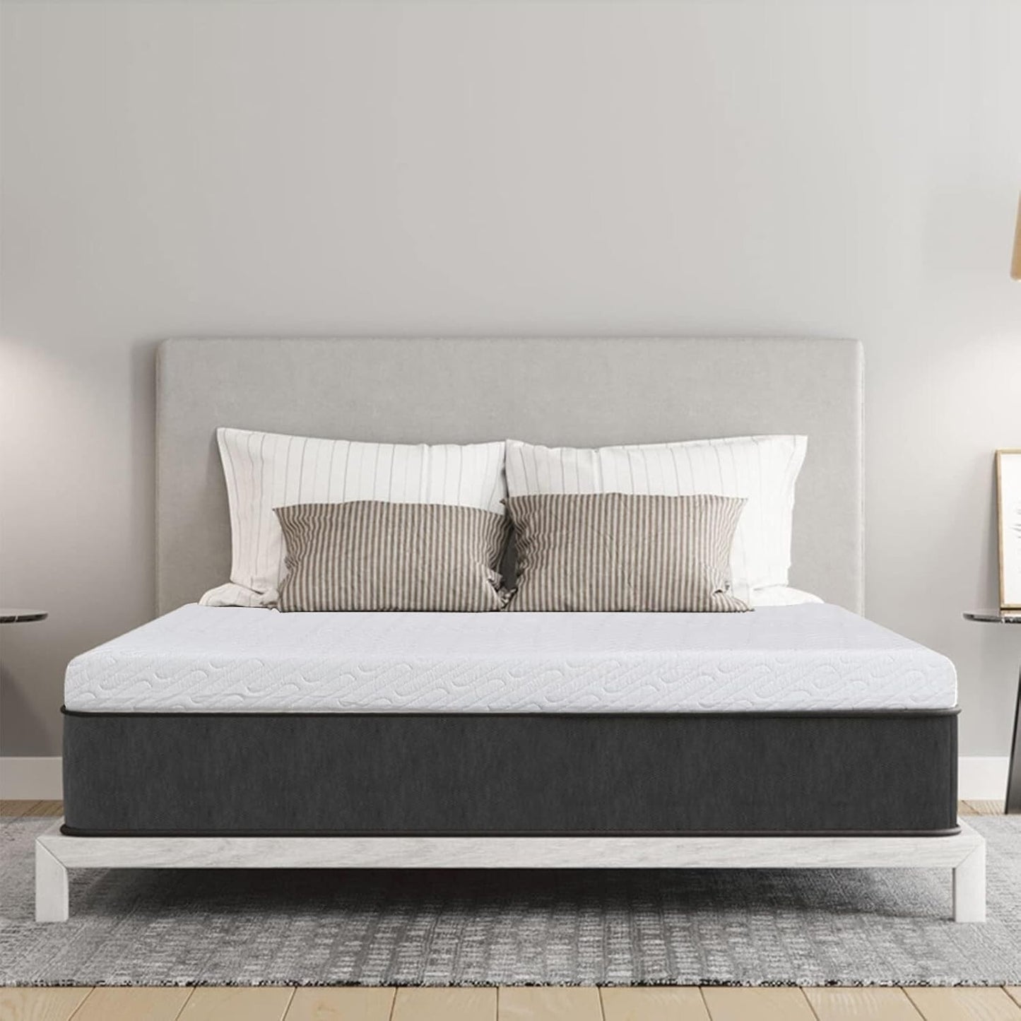 3 Inch Gel Memory Foam Mattress Topper King Size High Density Cooling Pad Pressu