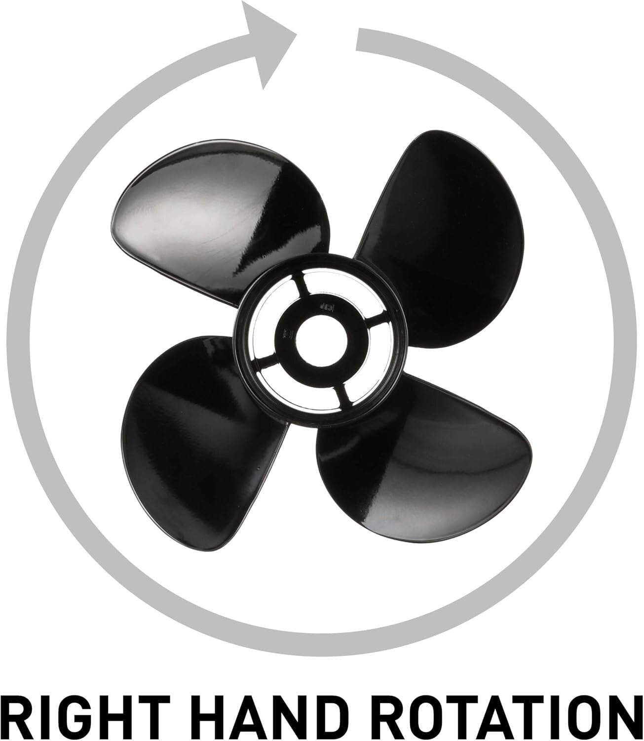 Quicksilver 4-Blade Aluminum Propeller - 12.5" Dia. X 19" Pitch - 8m8027506
