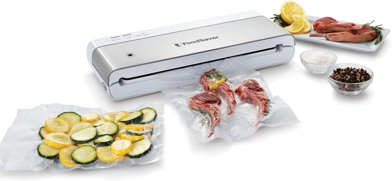 FoodSaver Compact Vacuum Sealer Machine with Airtight Bags and Roll (TESTED)