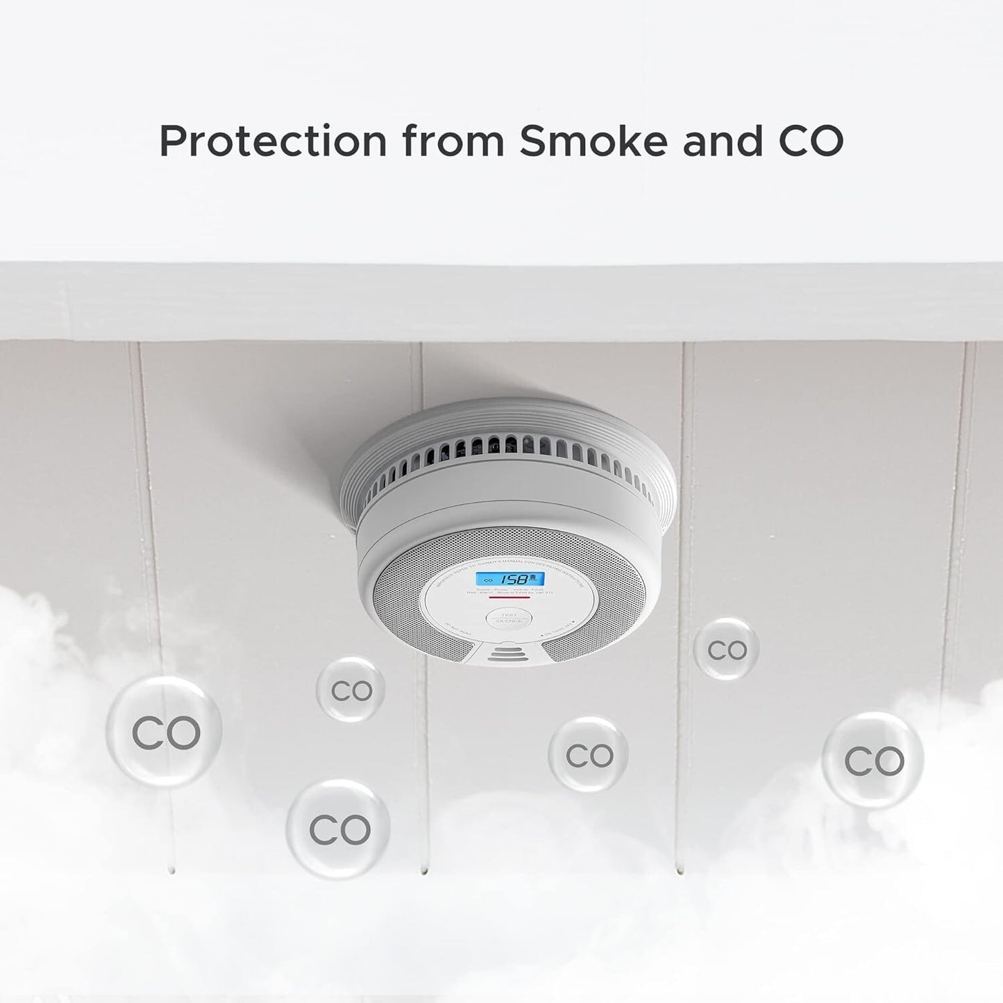 X-Sense Wireless Interconnected Combination Smoke and Carbon Monoxide Detector
