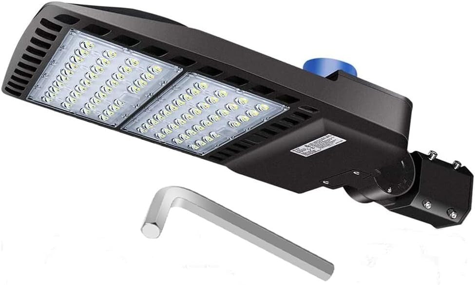 LEDMO 200W LED Parking Lot Lights 5000K Street Shoebox Pole Lights Waterproof