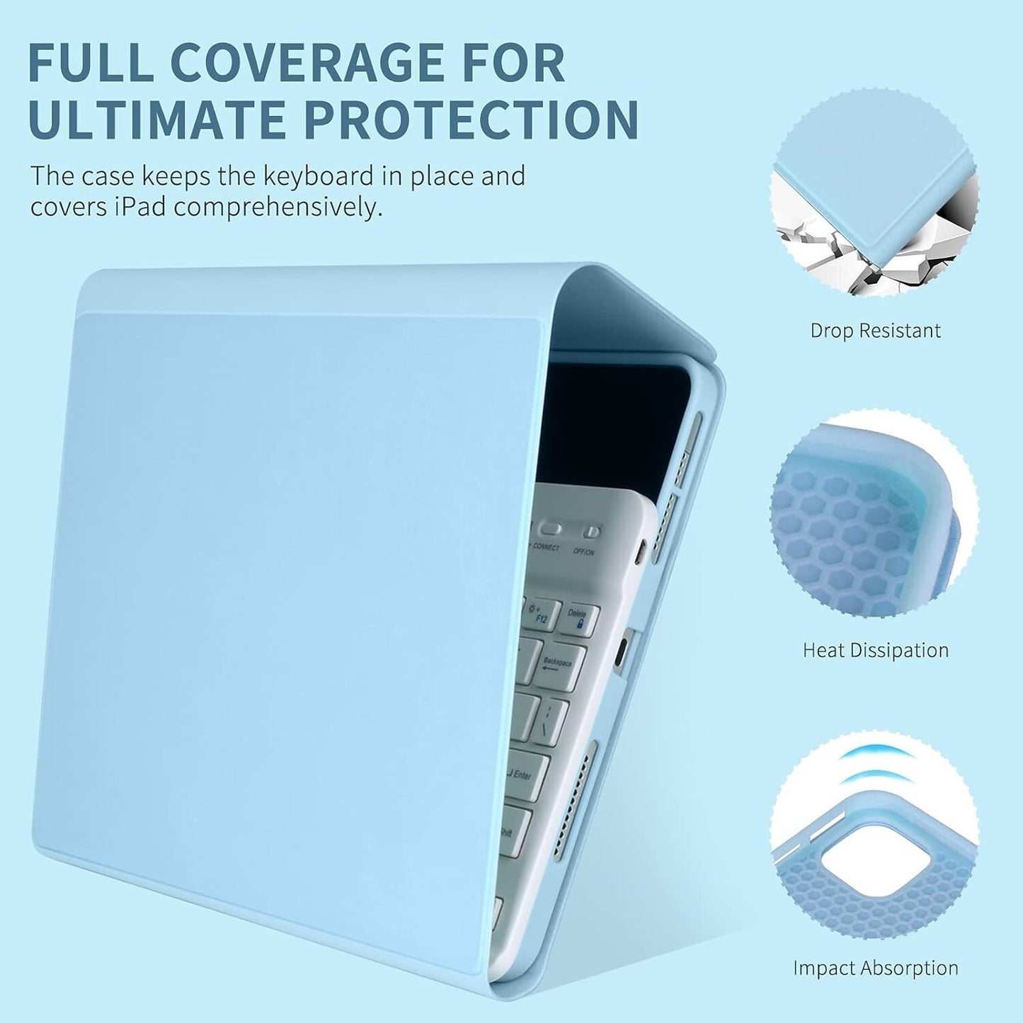 Keyboard Case for iPad Pro 11 inch 4th Generation 2022 / iPad Pro 11" 2021&2020.