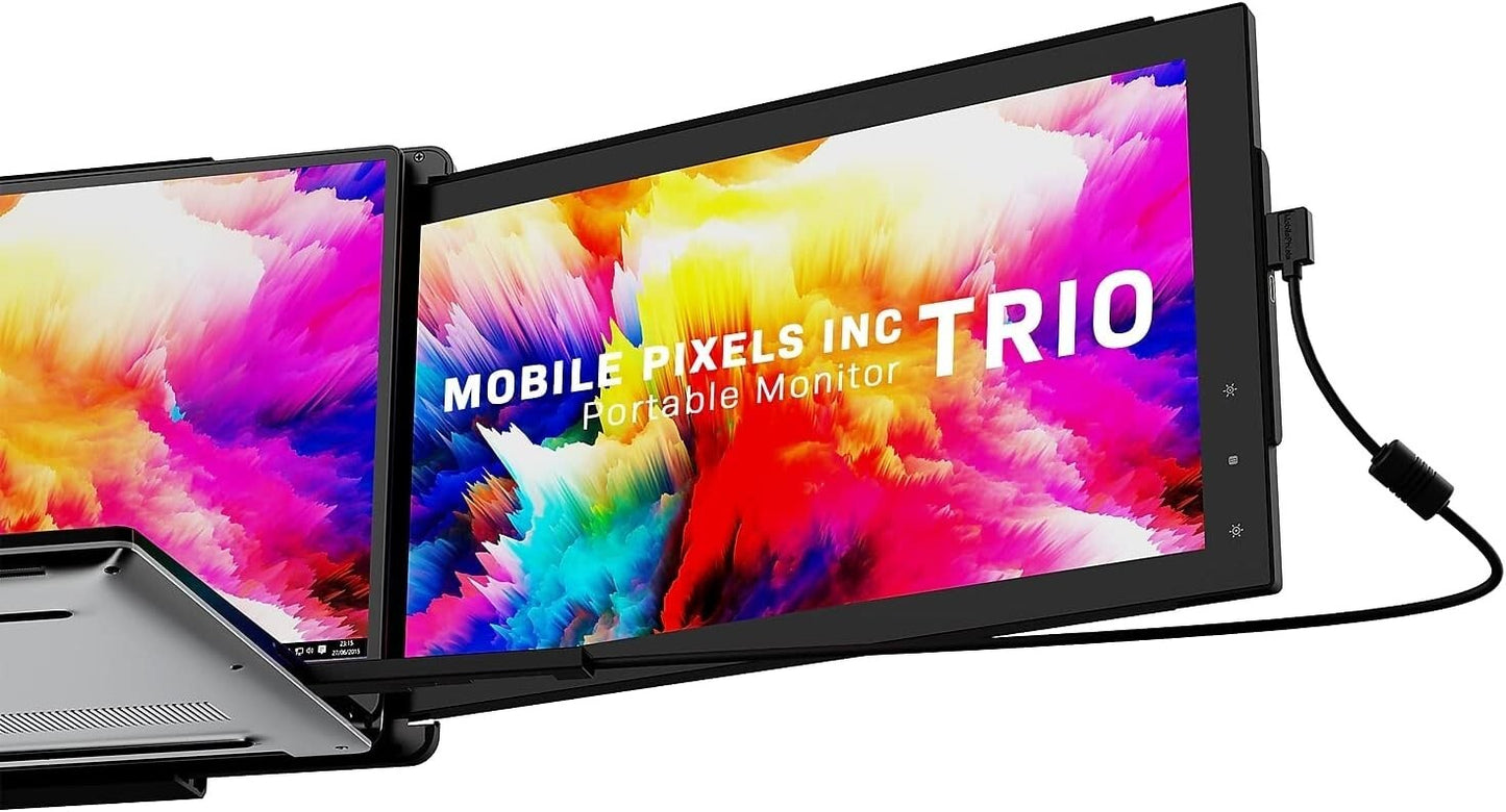 Mobile Pixels Trio Portable Monitor for Laptops, 12.5'' Full HD IPS Screens, USB