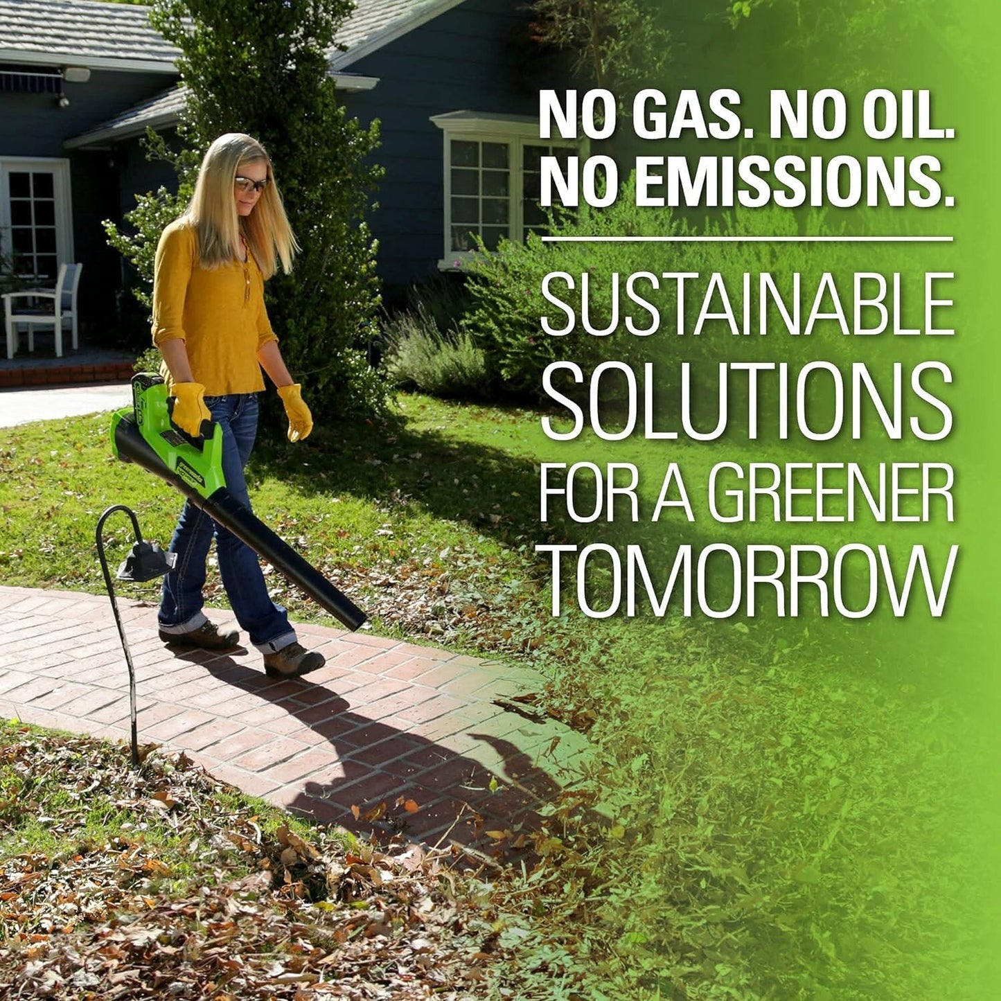 Greenworks 40V (110 MPH / 390 CFM) Cordless Axial Blower, 2.5Ah (Tool Only)