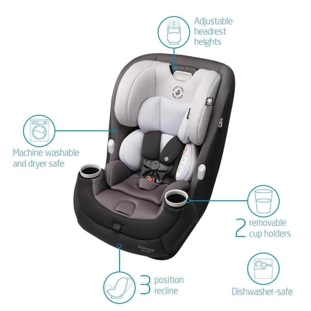 Maxi-Cosi Pria All-in-One Convertible Car Seat, Rear Facing Car Seat for Infants