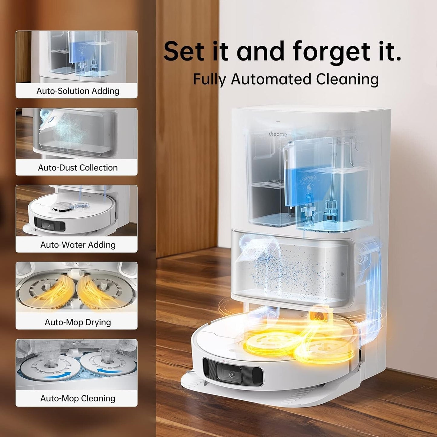 dreame L10s Ultra Robot Vacuum and Mop Combo, Automatic Cleaning and Drying