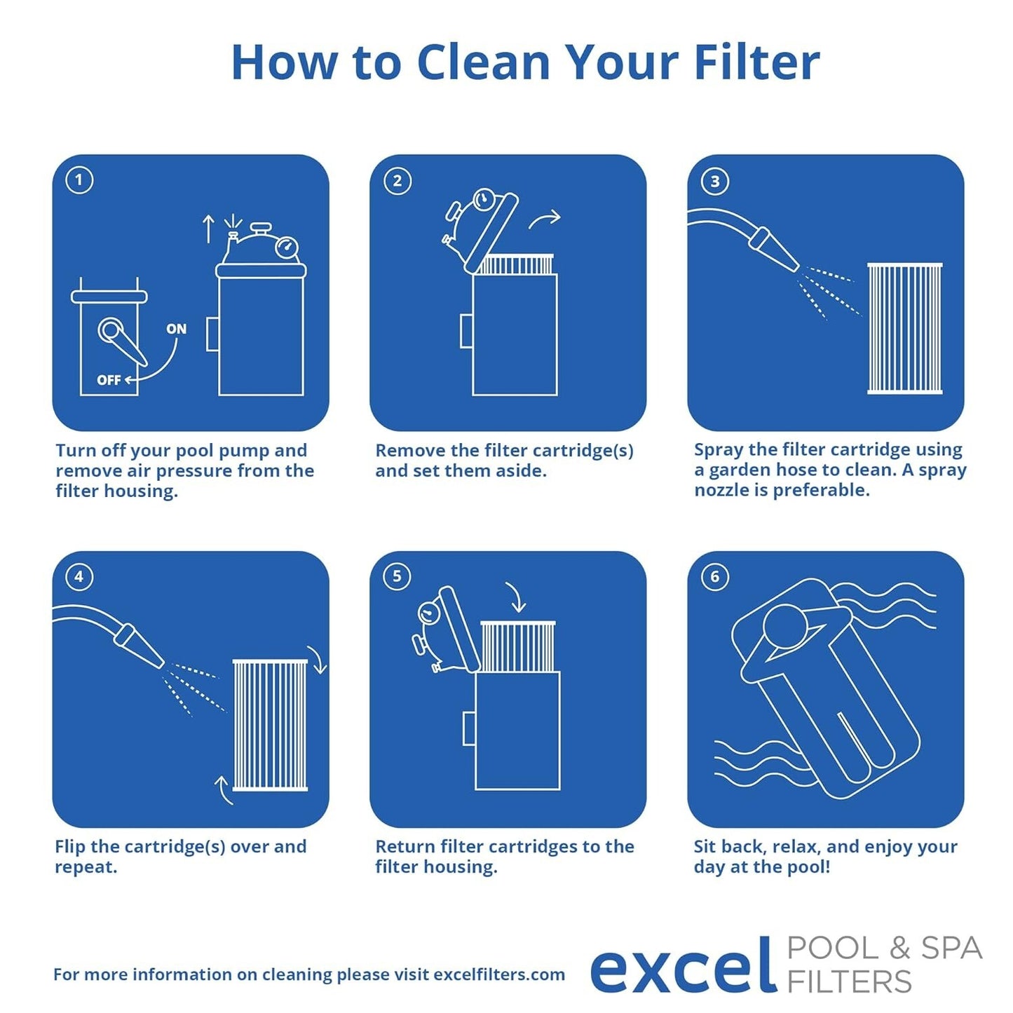 XLS-722 4 Pack Replacement Filter for Hayward C4020, C4025, C4030. Also Replaces