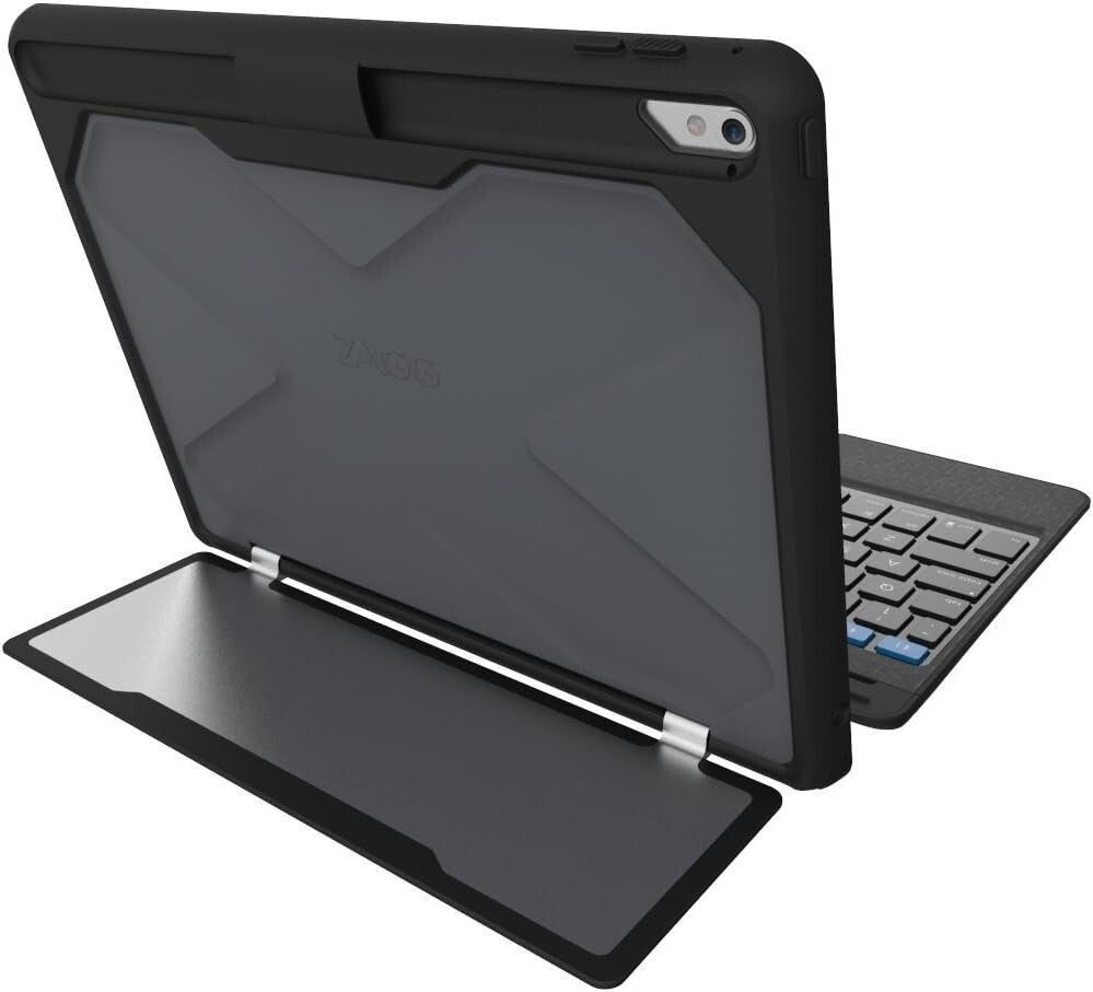 ZAGG Rugged Book Pro | Magnetic-Hinged | Multi Pairing | Durable stand Case