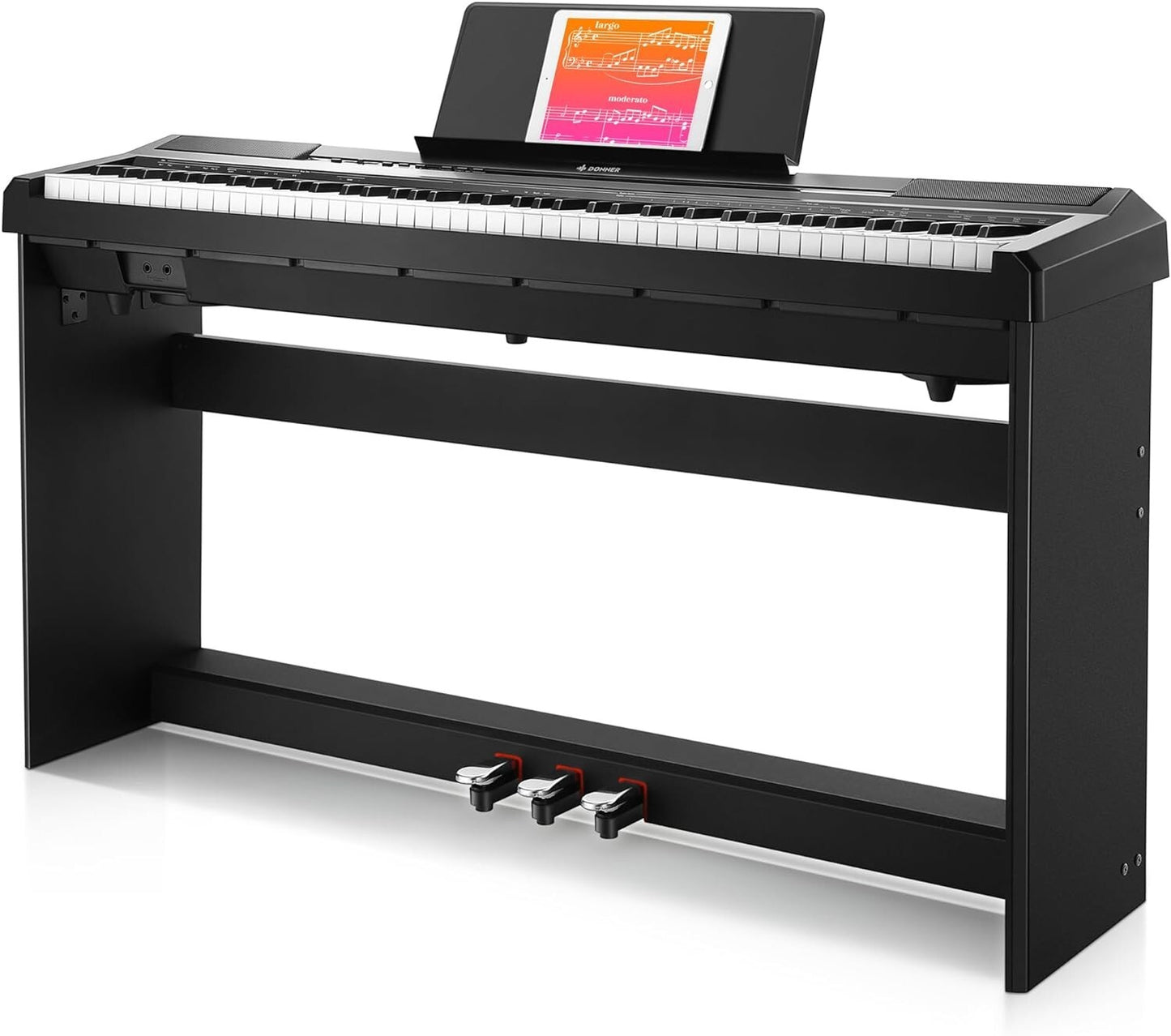 Donner DEP-10 88 Keys Semi-weighted Digital Piano, Full-size Portable Keyboard