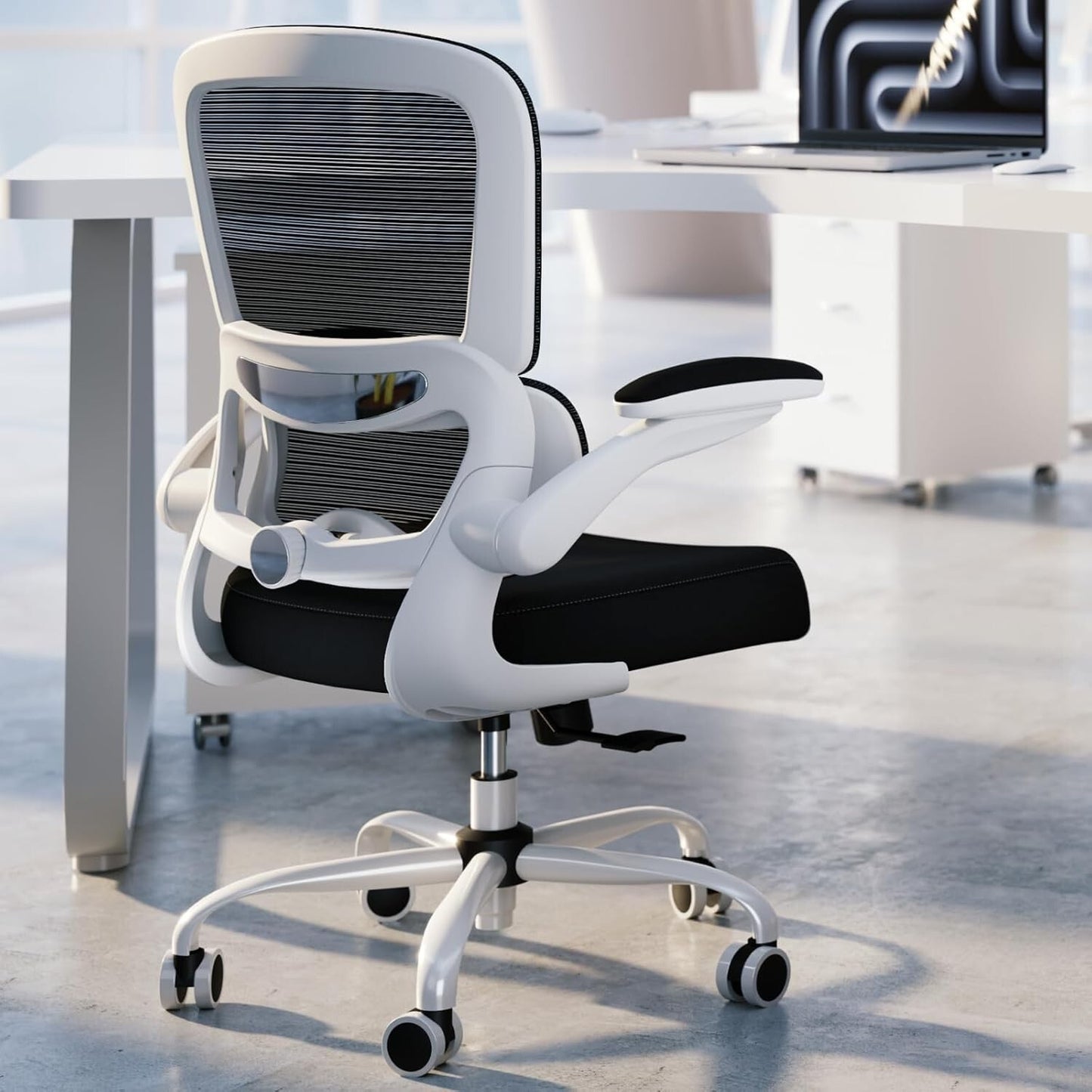Office Chair Ergonomic Desk Chair with Adjustable Lumbar Support, Mesh Computer