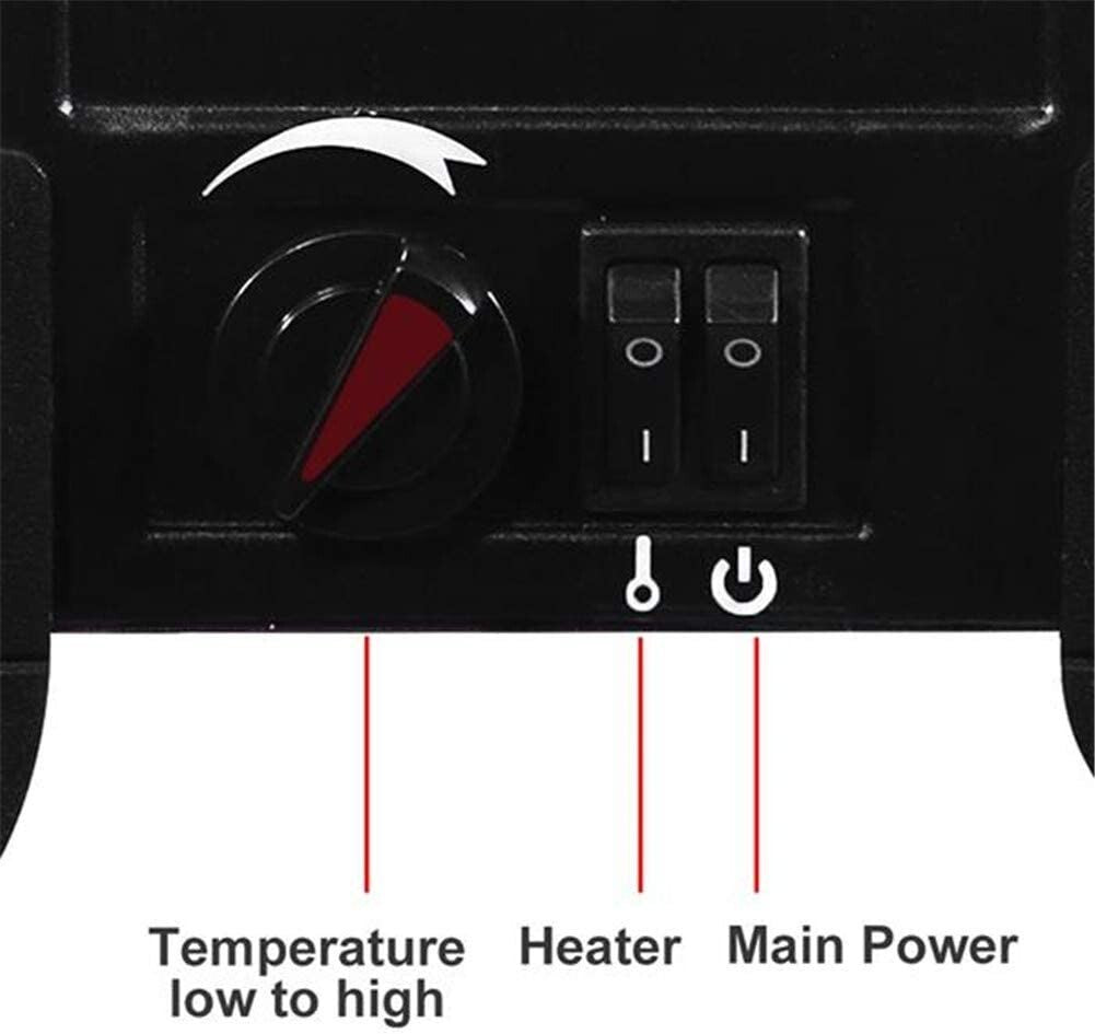 14” Freestanding Electric Fireplace Heater Stove Real