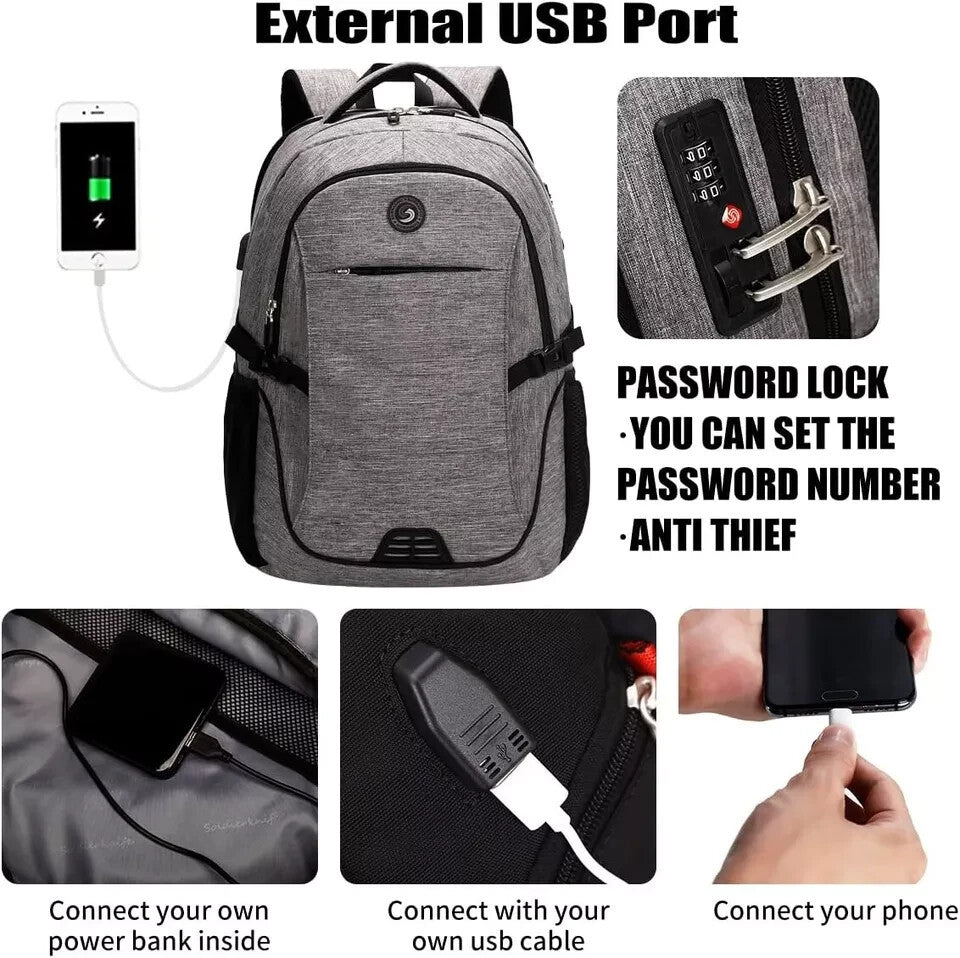Anti Theft Laptop Backpack Travel Backpacks with usb Charging Port for Women ...