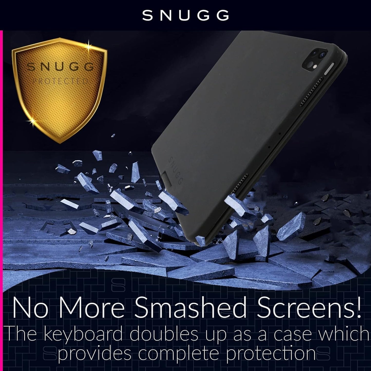 Snugg iPad Pro 11 inch Case with Keyboard, Wireless Backlit Bluetooth iPad 11 Pr