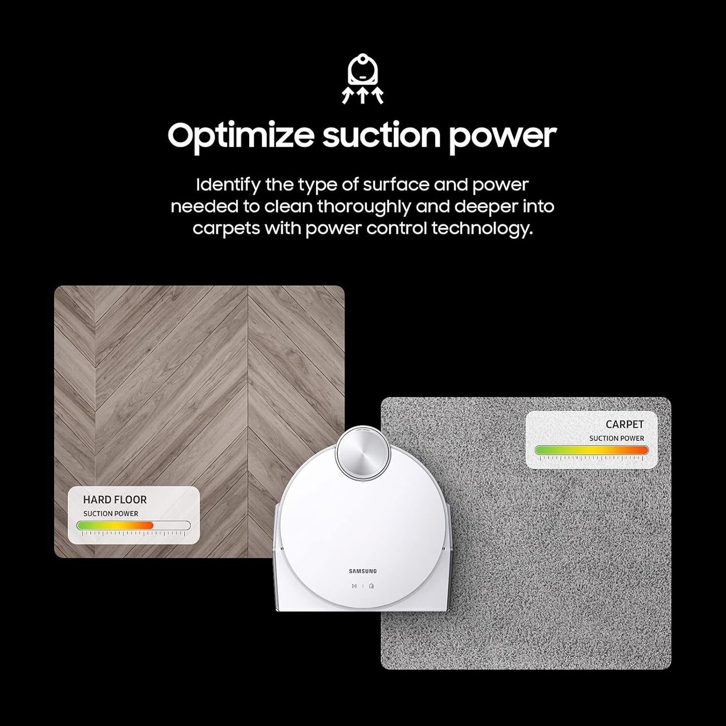 SAMSUNG Jet Bot AI+ Robot Vacuum Cleaner w/ Object Recognition, White (TESTED)