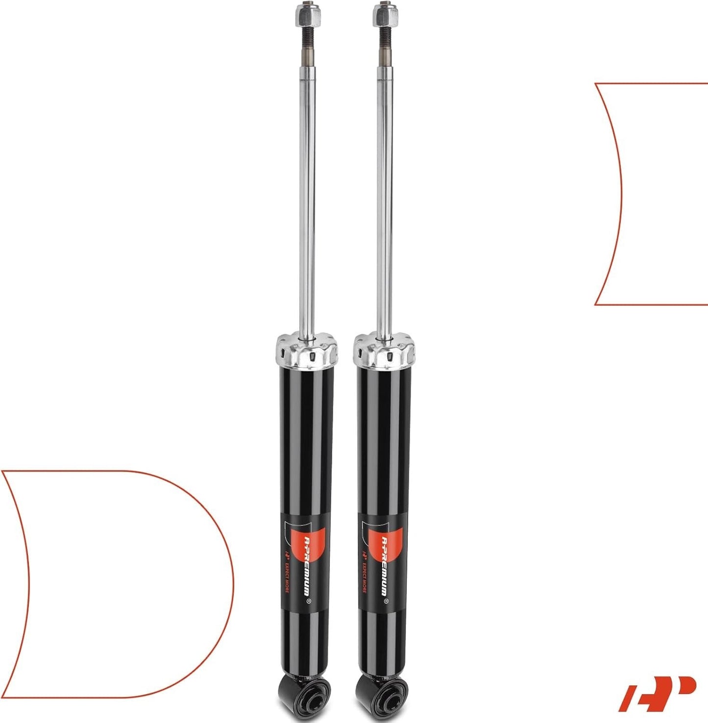 A-Premium Rear Pair (2) Strut Shock Absorber Compatible with Chevrolet Malibu 20