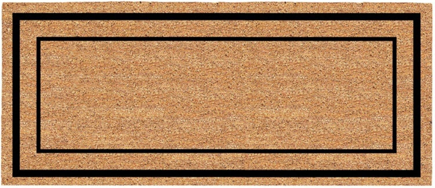 MAT Coir BLK BRDR 24X60