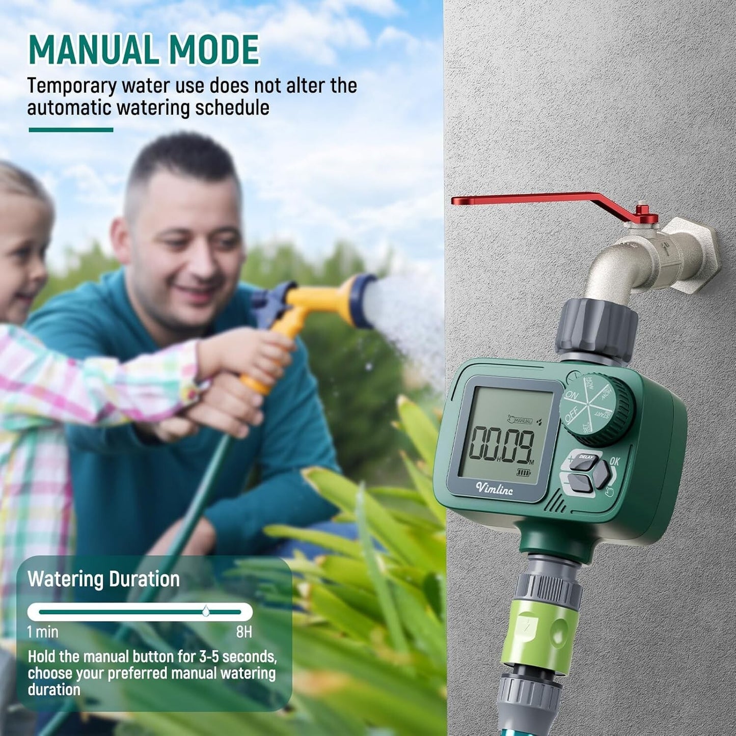Sprinkler Timer, Vimlinc Programmable Water Timer for Garden Hose