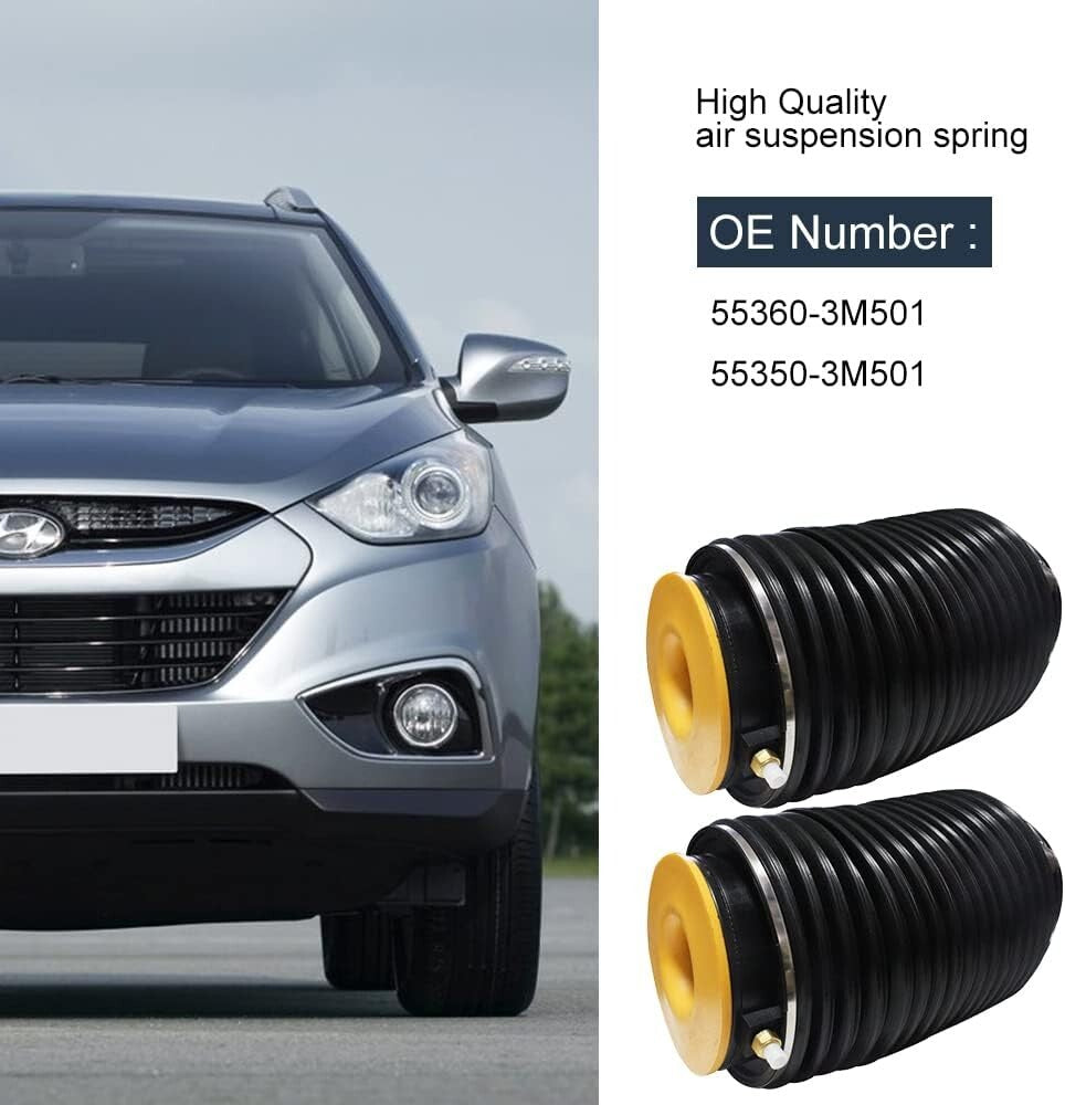 Rear Left & Right Air Suspension Spring For Hyundai Equus 2009-2016 For Hyundai