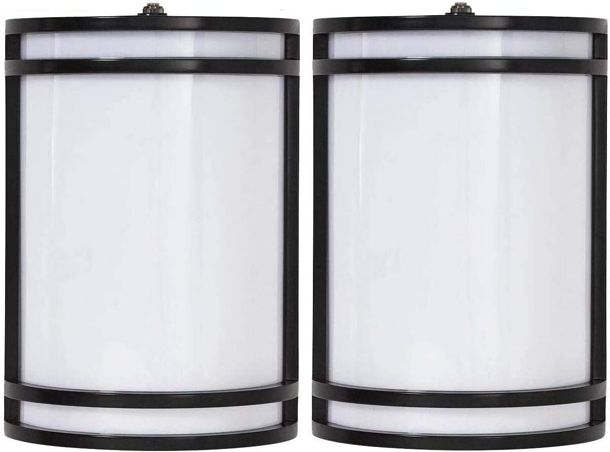 CLOUDY BAY Dusk to Dawn LED Outdoor Wall Sconce,3000K /4000K /5000K Adjustable