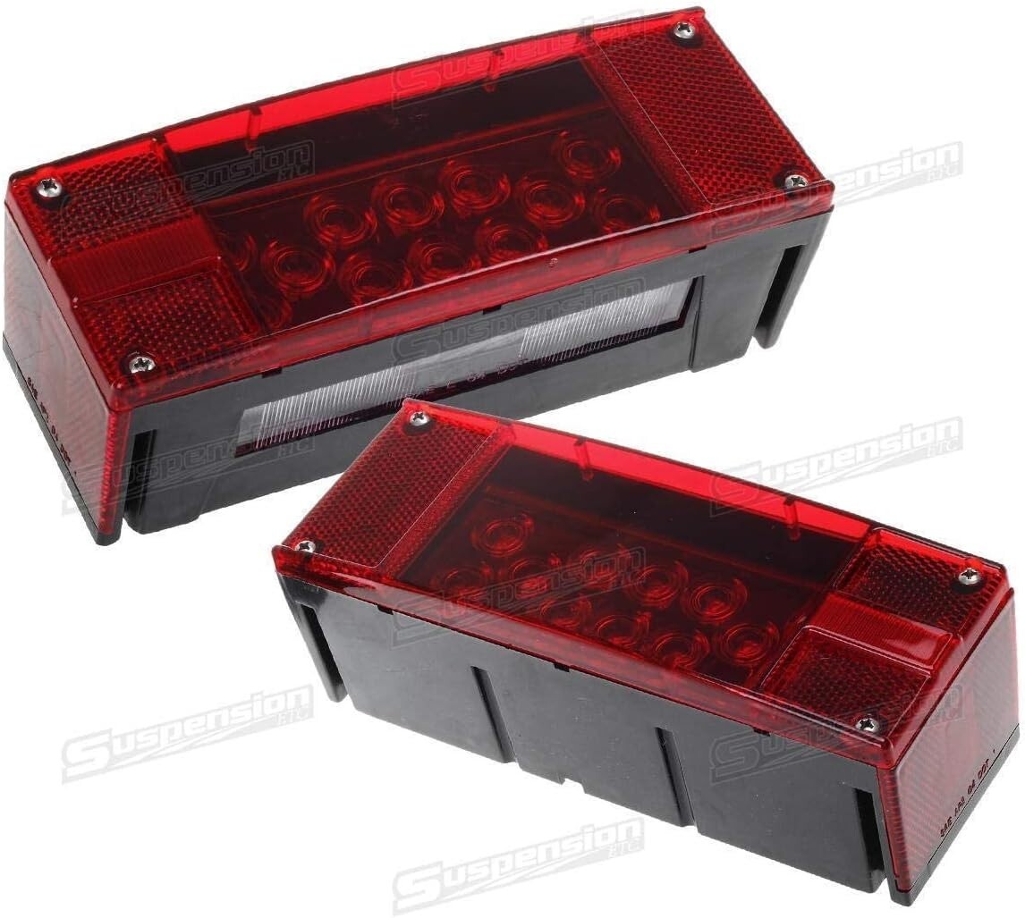 Left+Right/LED Super Diodes for Each Light/Auto 2PCS 12V Trailer Lights