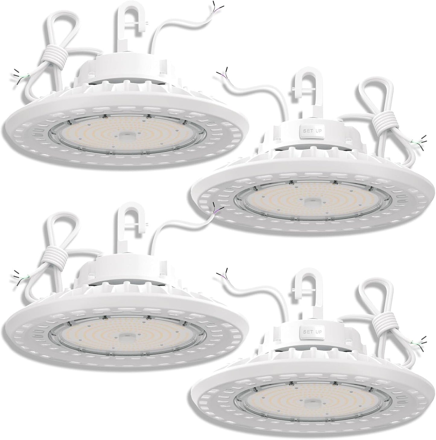 4PACK UFO LED High Bay Light, High Bay Led Shop Lights for Warehouse Barn Factor