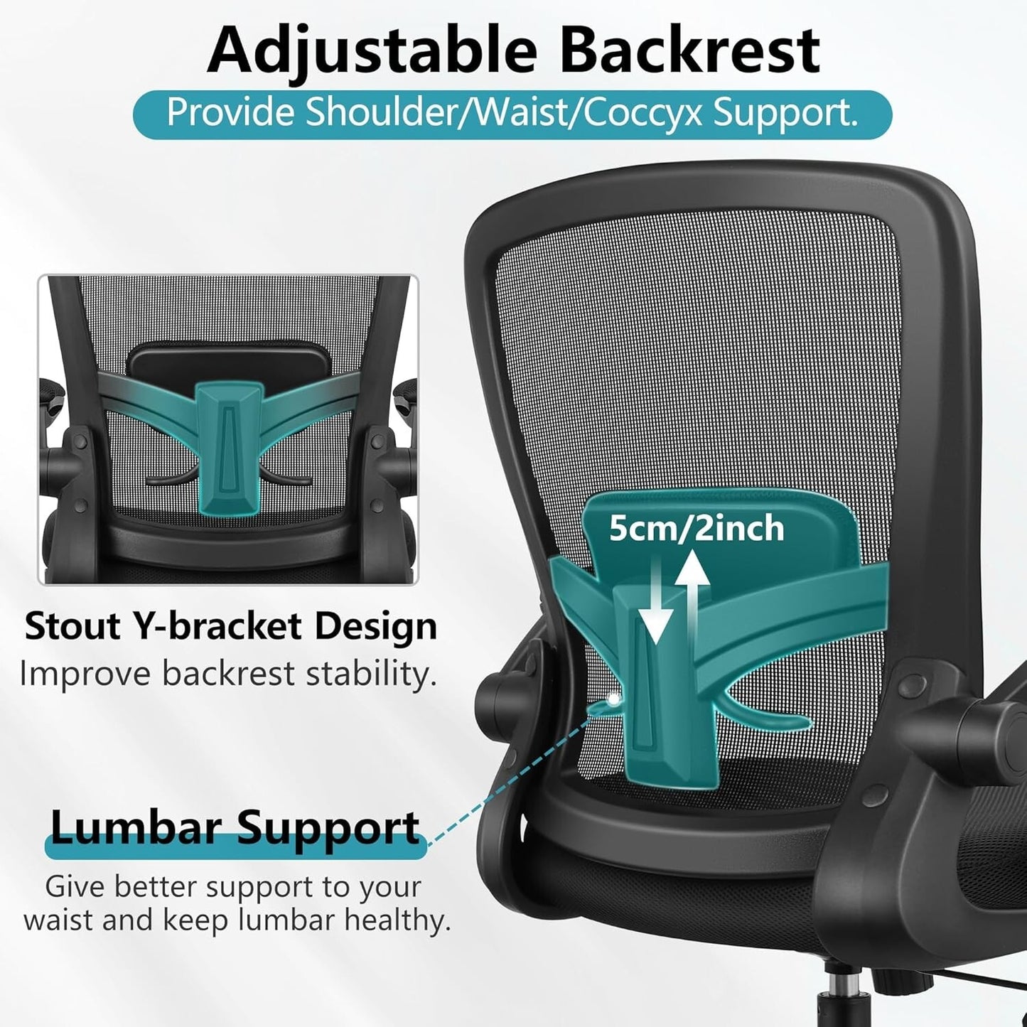 FelixKing Office Chair, Ergonomic Desk Chair Breathable Mesh Chair, Black