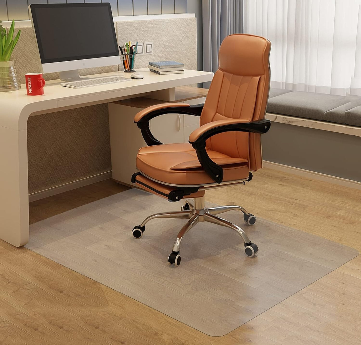 Chair Mat for Hardwood Floor, 53”x 45” Office Chair Mat, for Office Chair