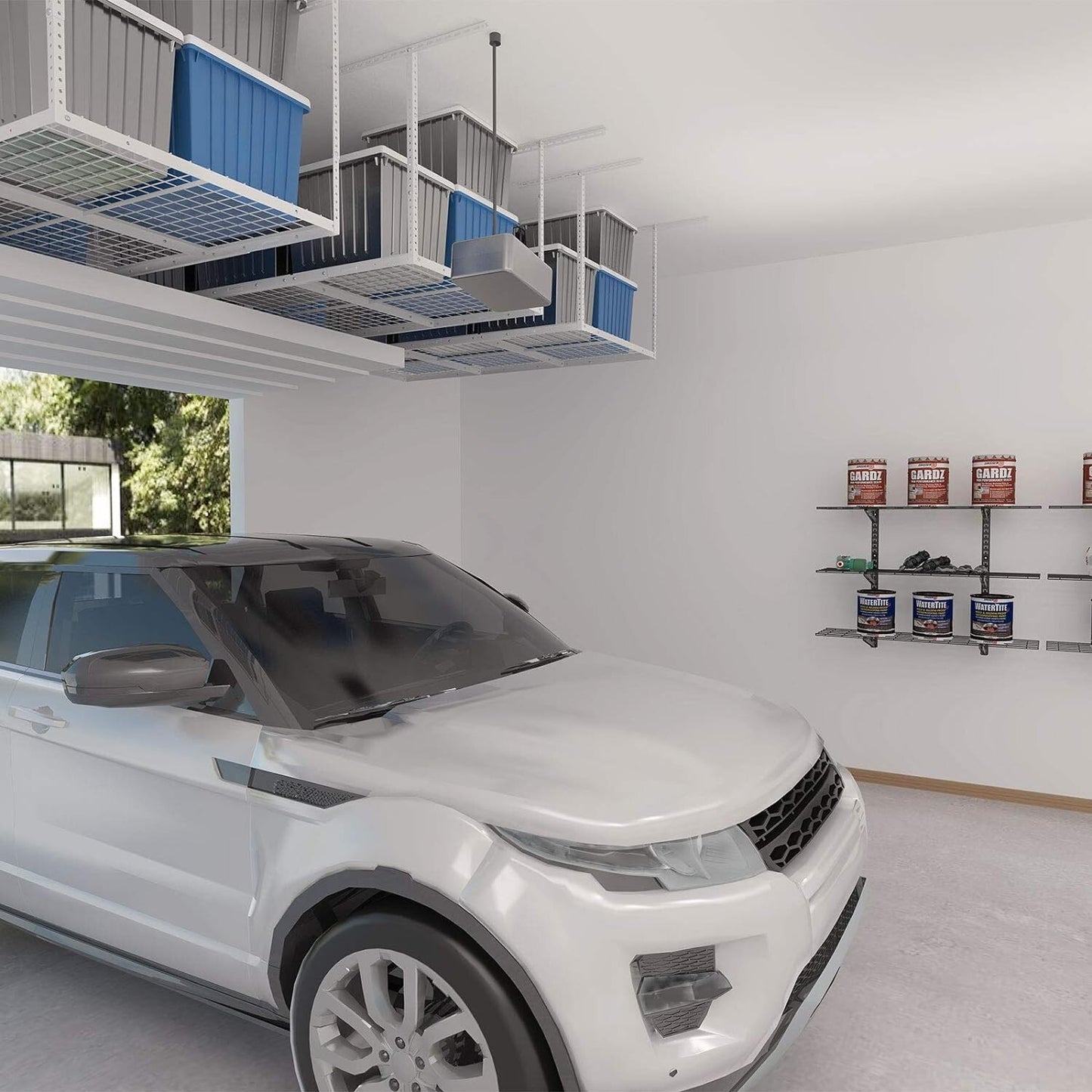 FLEXIMOUNTS 3x6 Overhead Garage Storage Adjustable Ceiling Storage Rack 72" Leng