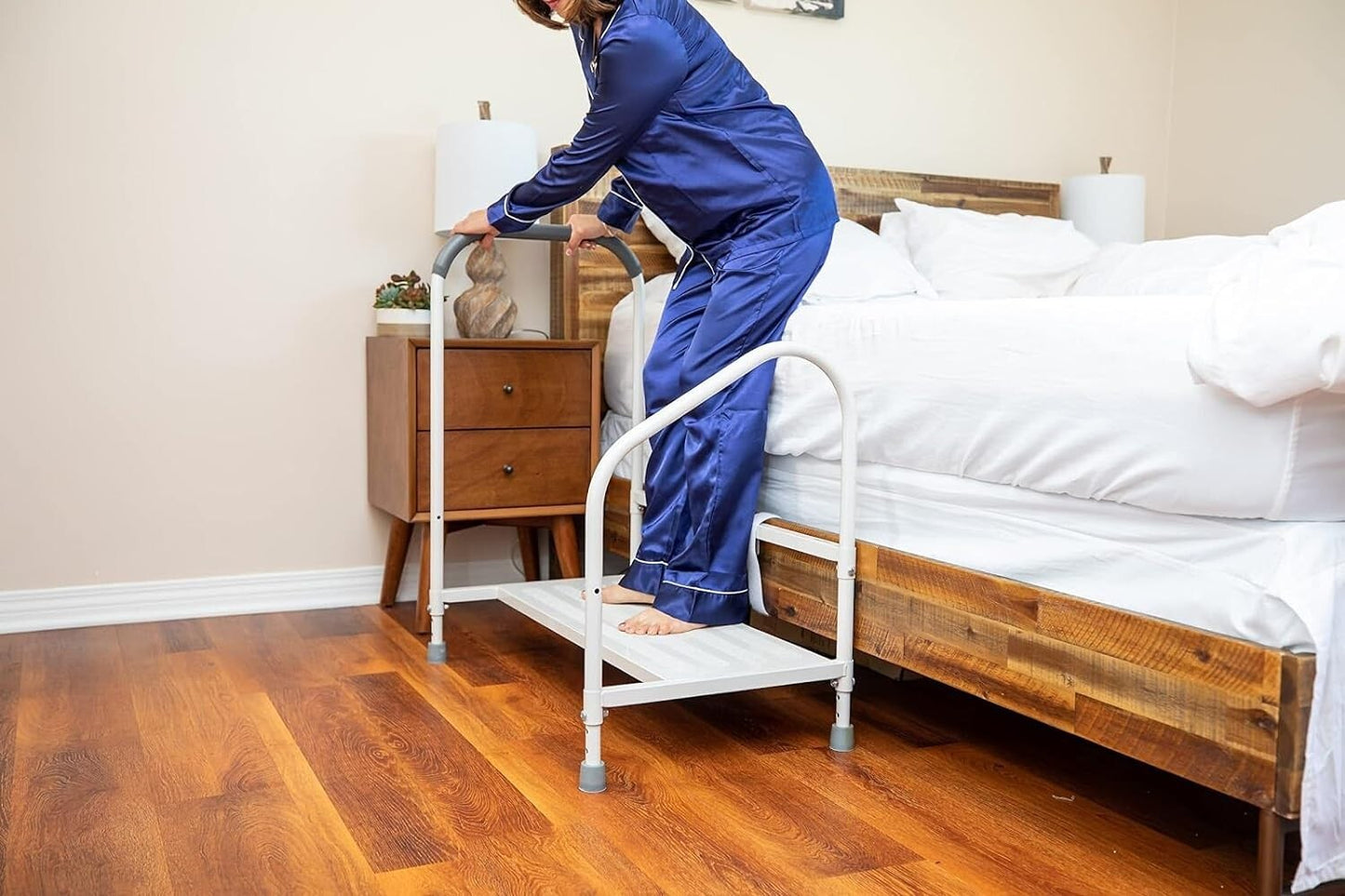 step2bed Deluxe Bed Rails for Elderly Adults - Adjustable Height Bed Safety Rail