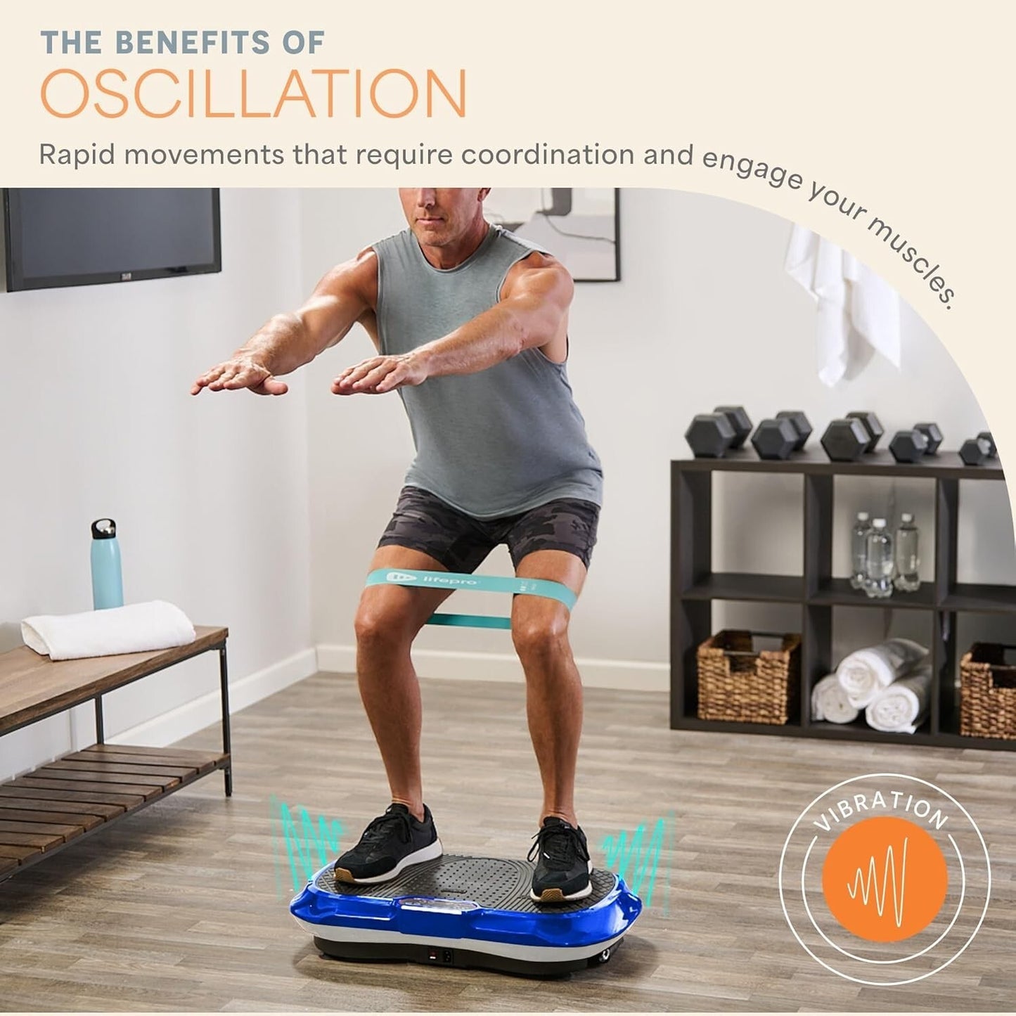 Lifepro Waver Vibration Plate Exercise Machine – High-Intensity Vibration