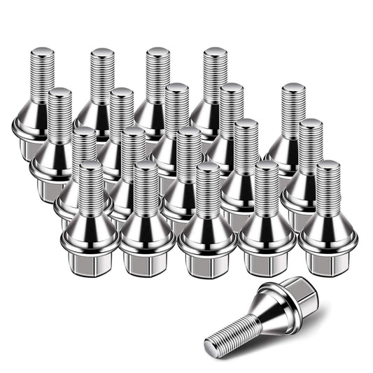 611-005 Wheel Lug Bolts, M12-1.25, 19mm Hex, 25mm Thread, 20pcs
